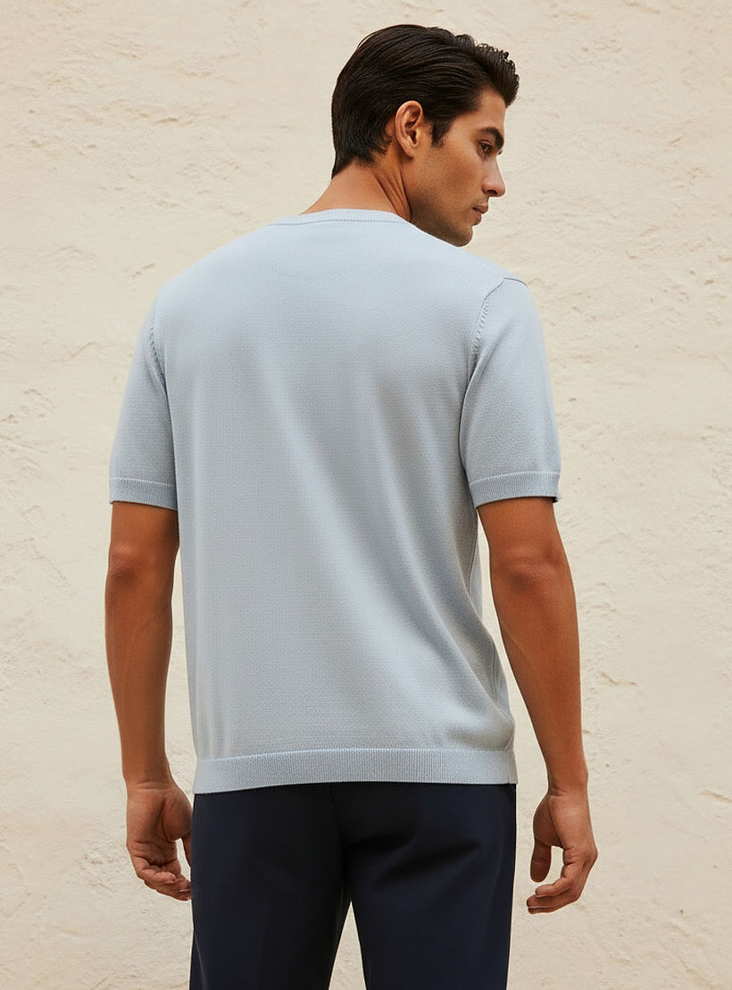 Men Regular Fit Crew Neck Short Sleeve T-shirt-men-clothing-tshirtsandpolos-tshirts-image-4