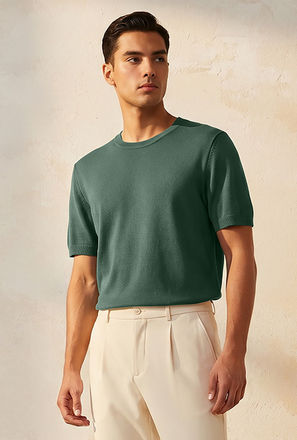 Men Regular Fit Crew Neck Short Sleeve T-shirt-men-clothing-tshirtsandpolos-image-1