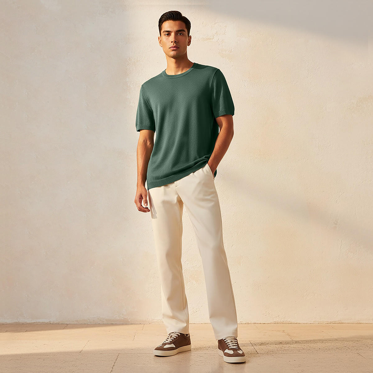 Men Regular Fit Crew Neck Short Sleeve T-shirt-men-clothing-tshirtsandpolos-tshirts-image-3