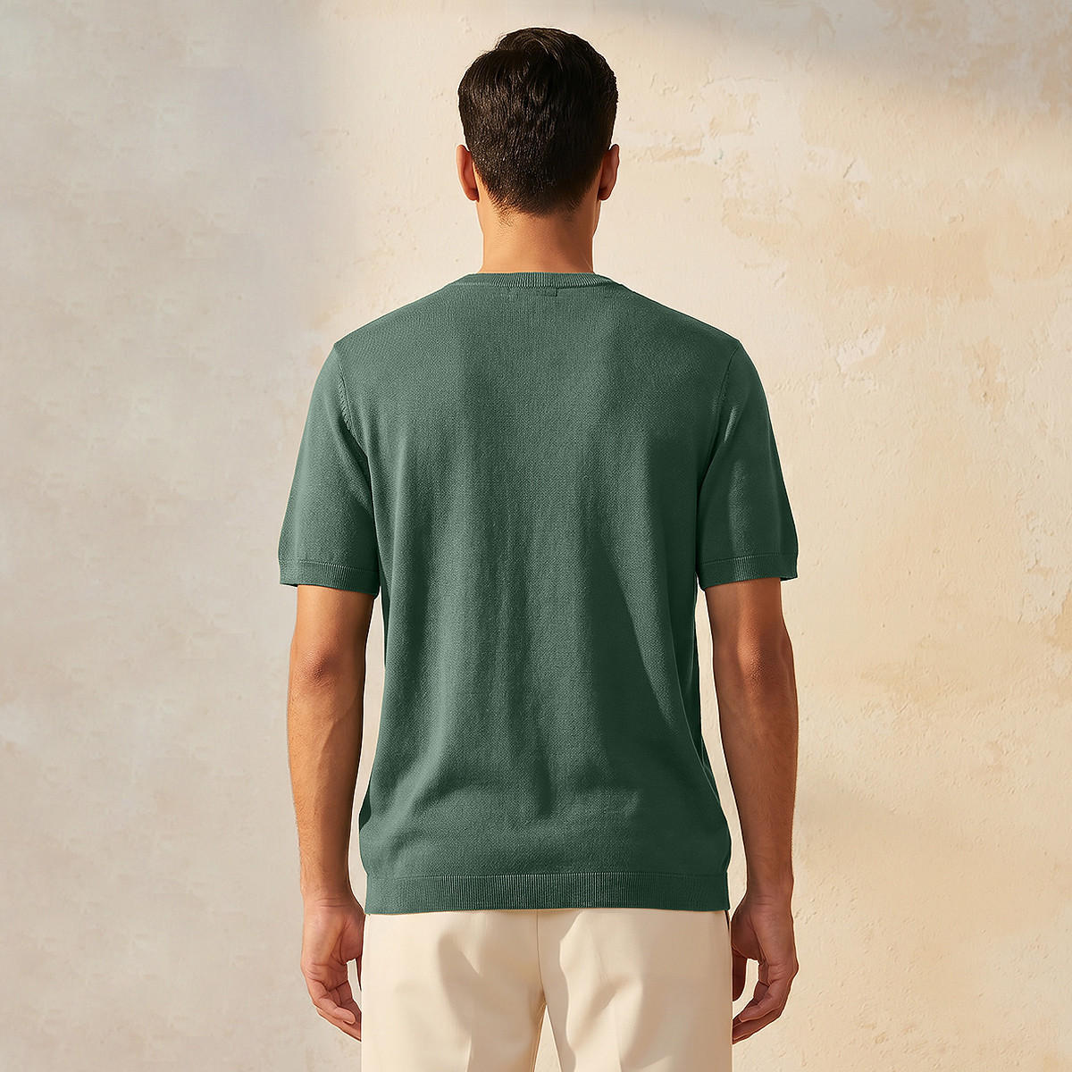 Men Regular Fit Crew Neck Short Sleeve T-shirt-men-clothing-tshirtsandpolos-tshirts-image-4