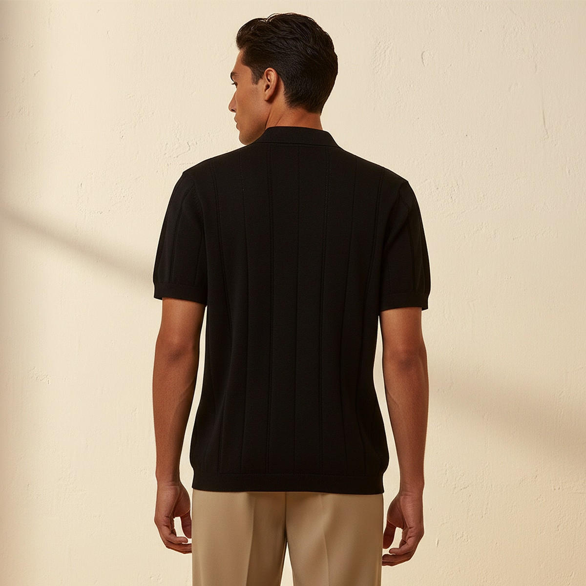 Splash Basic Short Sleeves Textured Polo T-shirt-men-clothing-tshirtsandpolos-polos-image-4