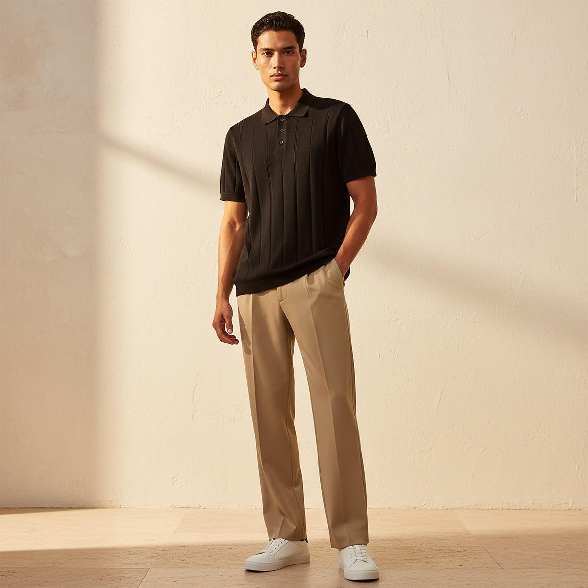 Splash Basic Short Sleeves Textured Polo T-shirt-men-clothing-tshirtsandpolos-polos-image-6