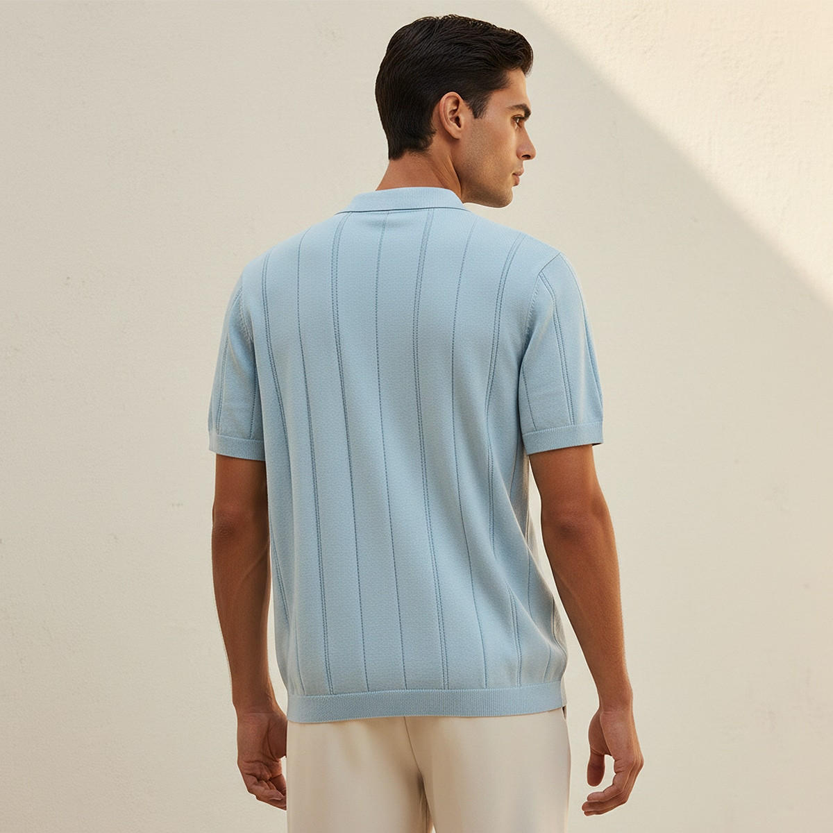 Splash Basic Short Sleeves Textured Polo T-shirt-men-clothing-tshirtsandpolos-polos-image-4