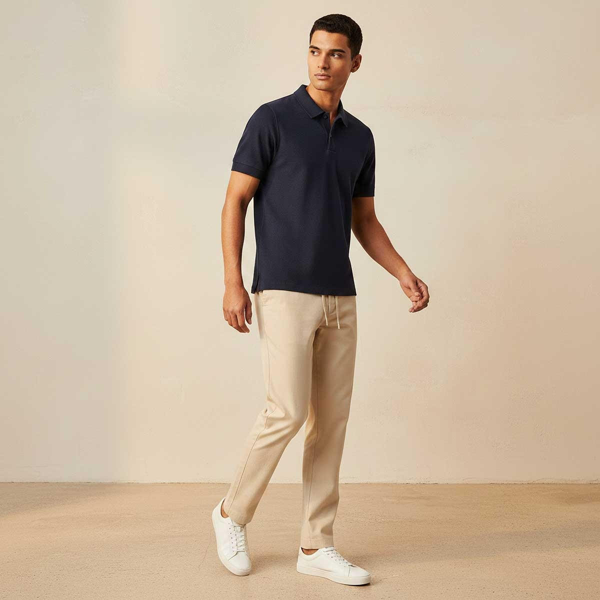 Splash Basic Short Sleeves Textured Polo T-shirt-men-clothing-tshirtsandpolos-polos-image-3