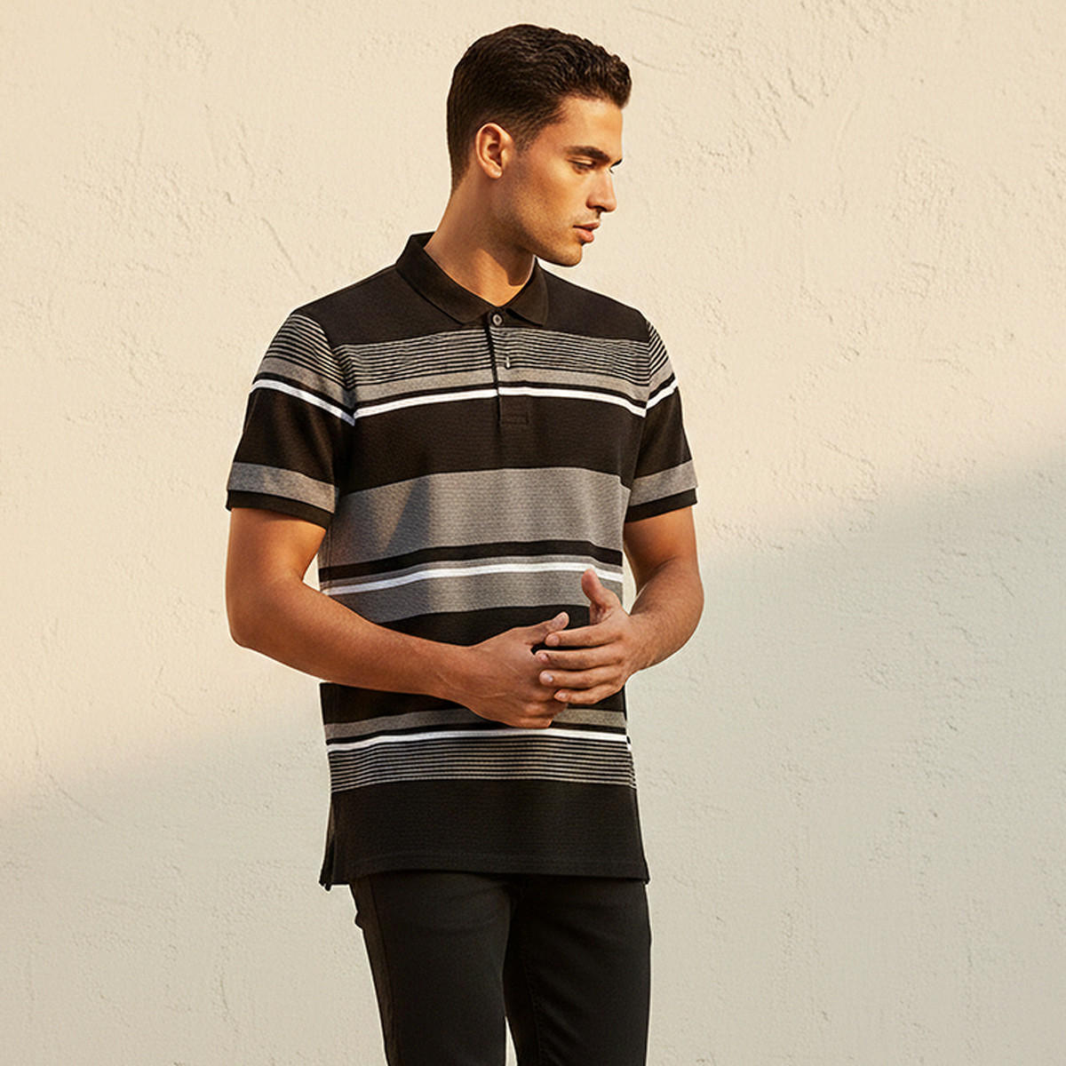 Splash Basic Short Sleeves Striped Polo T-shirt-men-clothing-tshirtsandpolos-polos-image-5