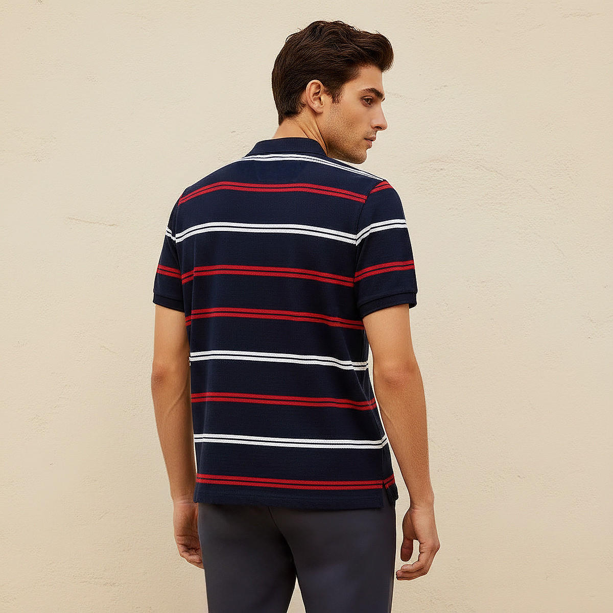 تيشيرت بولو مقلم بأكمام قصيرة للرجال-men-clothing-tshirtsandpolos-polos-image-4