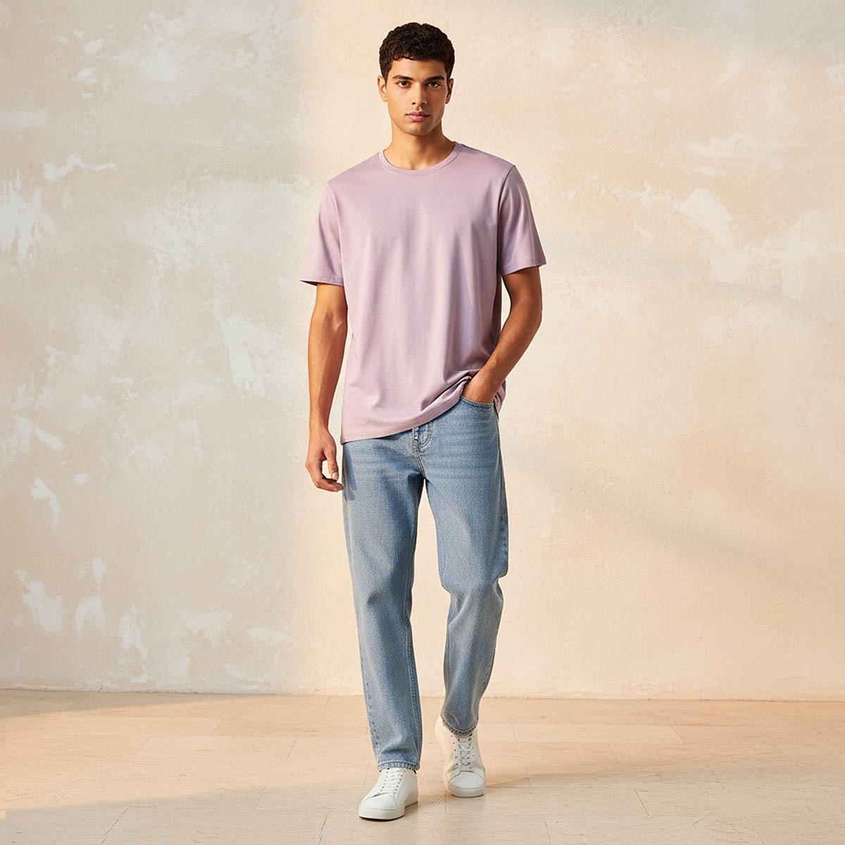 Men Regular Fit Crew Neck Short Sleeves T-shirt-men-clothing-tshirtsandpolos-tshirts-image-3