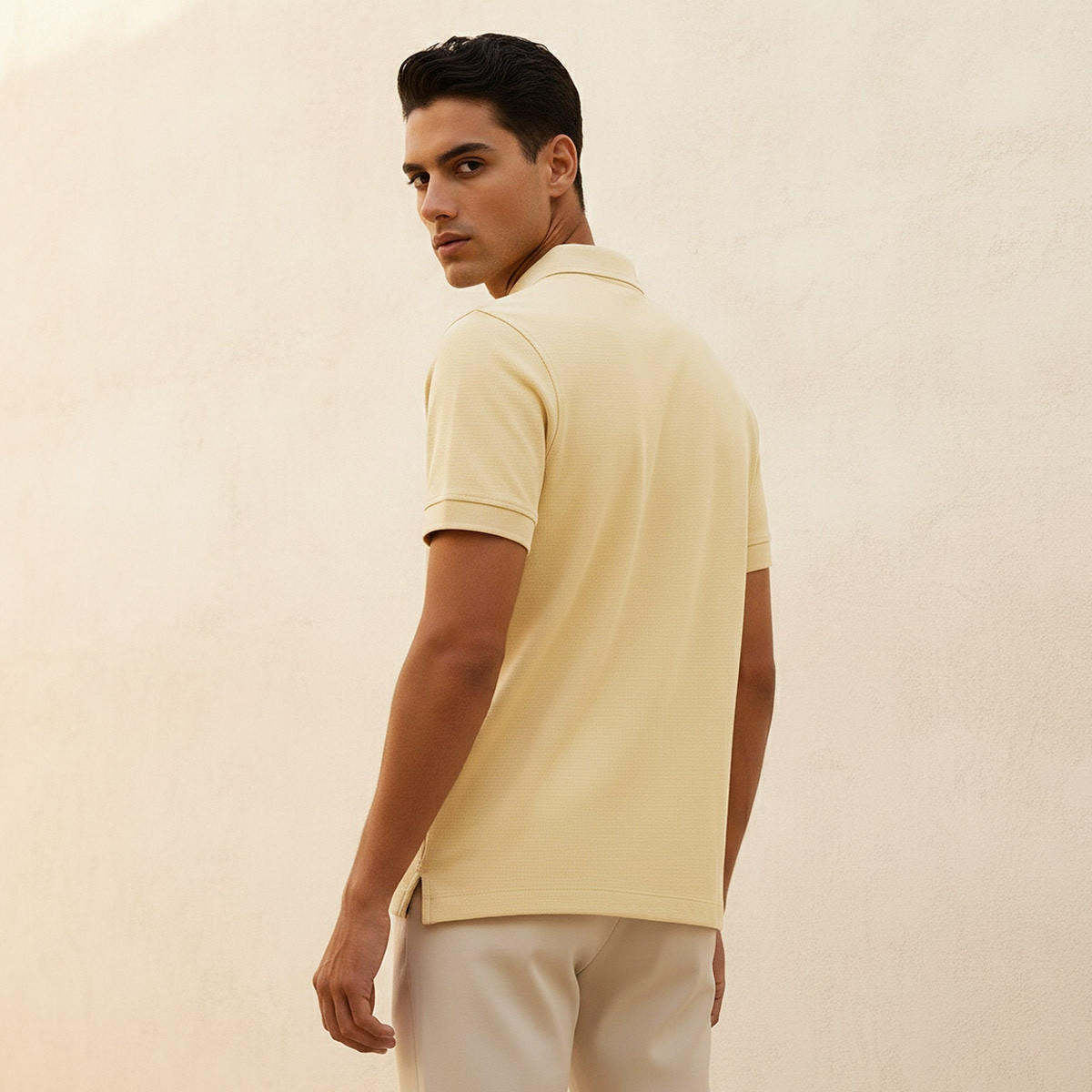 Splash Basic Short Sleeves Textured Polo T-shirt-men-clothing-tshirtsandpolos-polos-image-4
