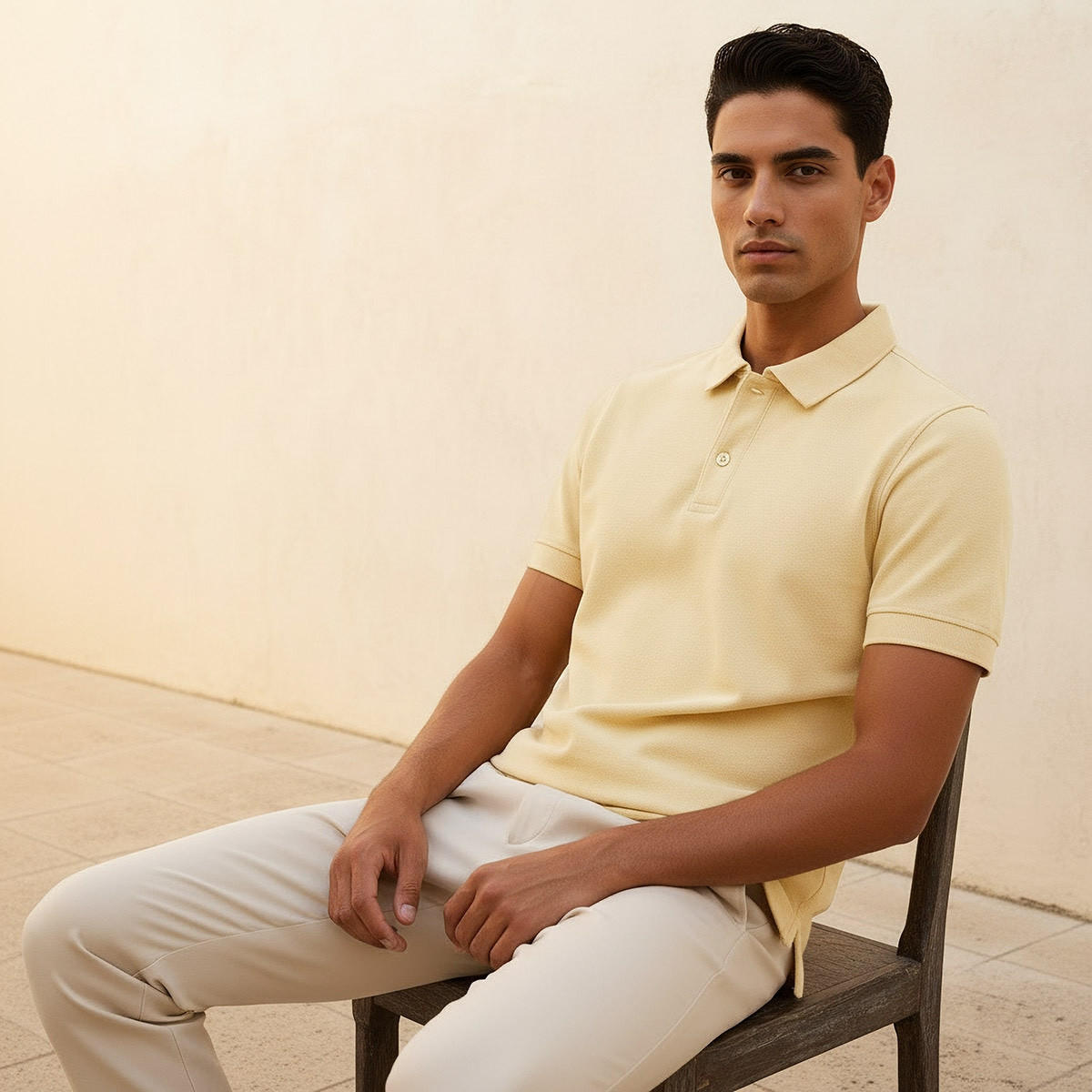 Splash Basic Short Sleeves Textured Polo T-shirt-men-clothing-tshirtsandpolos-polos-image-6