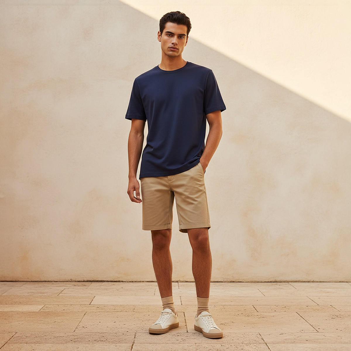 Men Relaxed Fit Crew Neck Short Sleeves T-shirt-men-clothing-tshirtsandpolos-tshirts-image-3