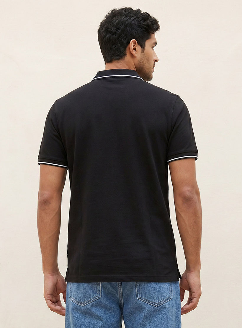 تيشيرت بولو بارز الملمس بأكمام قصيرة من سبلاش بيزك-men-clothing-tshirtsandpolos-polos-image-4