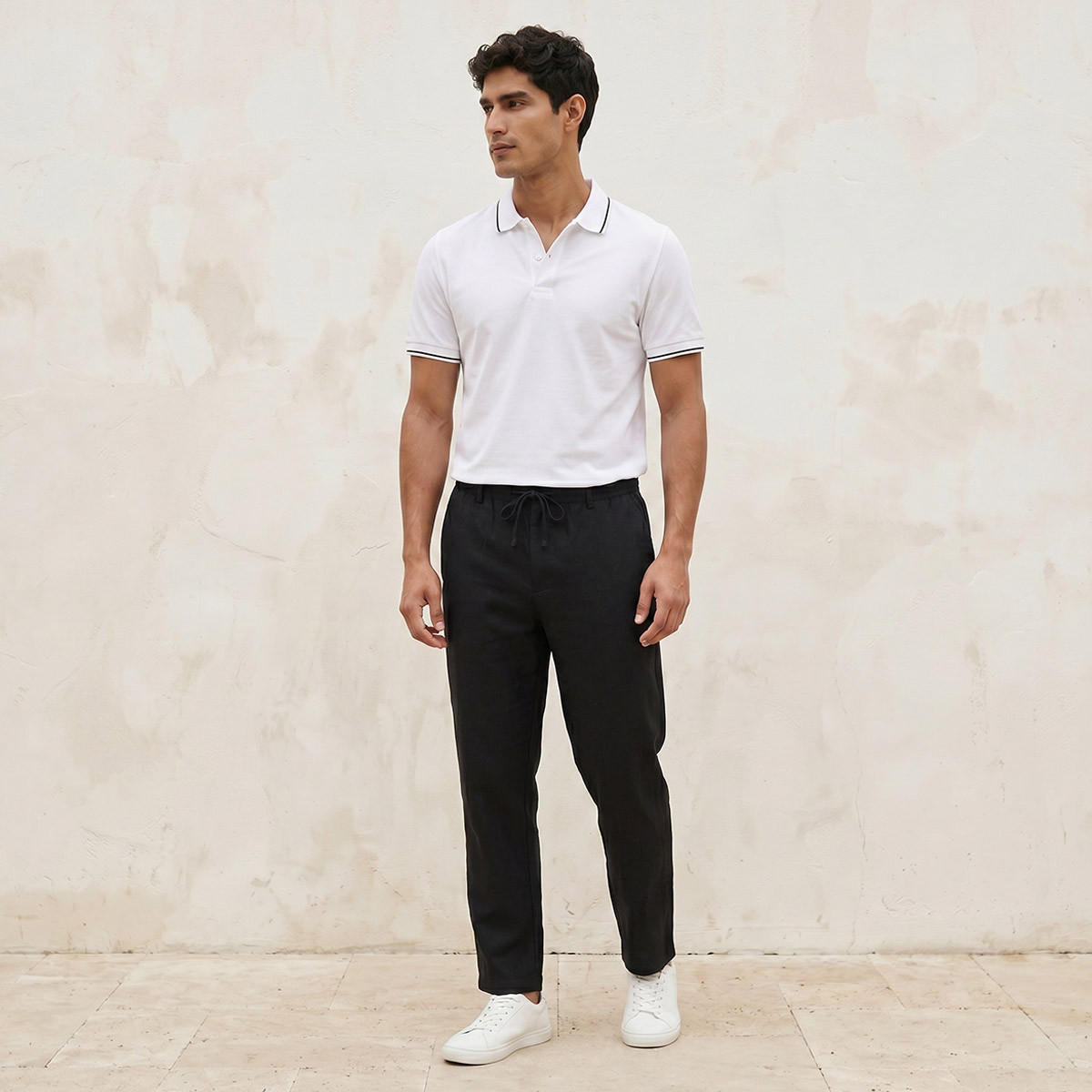 تيشيرت بولو بارز الملمس بأكمام قصيرة من سبلاش بيزك-men-clothing-tshirtsandpolos-polos-image-3