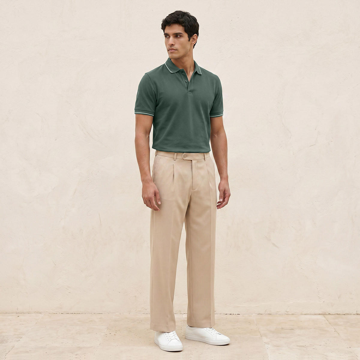 تيشيرت بولو بارز الملمس بأكمام قصيرة من سبلاش بيزك-men-clothing-tshirtsandpolos-polos-image-3