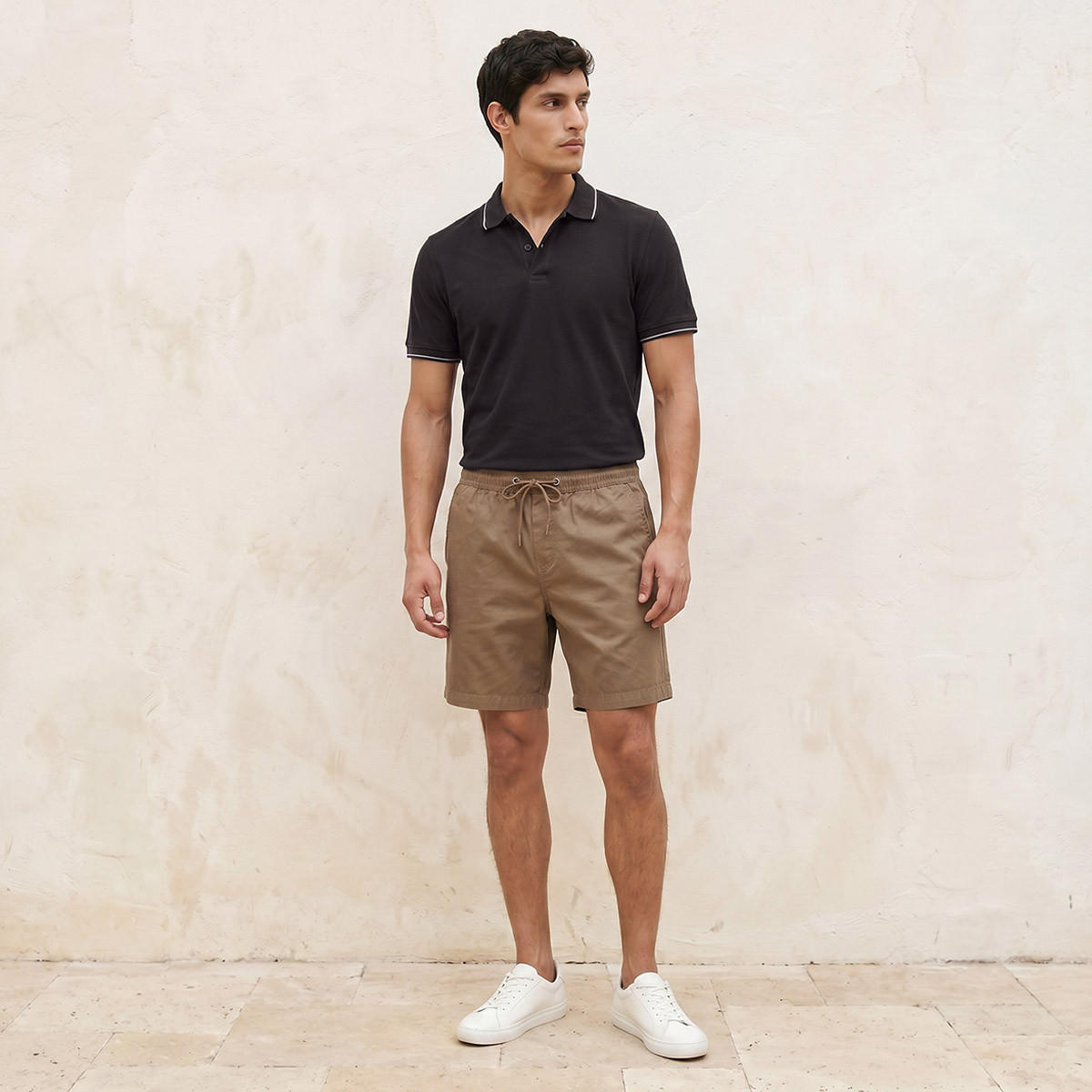 تيشيرت بولو بارز الملمس بأكمام قصيرة من سبلاش بيزك-men-clothing-tshirtsandpolos-polos-image-3