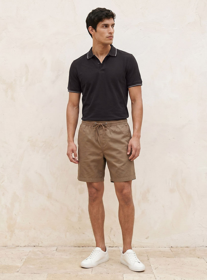 تيشيرت بولو بارز الملمس بأكمام قصيرة من سبلاش بيزك-men-clothing-tshirtsandpolos-polos-image-3