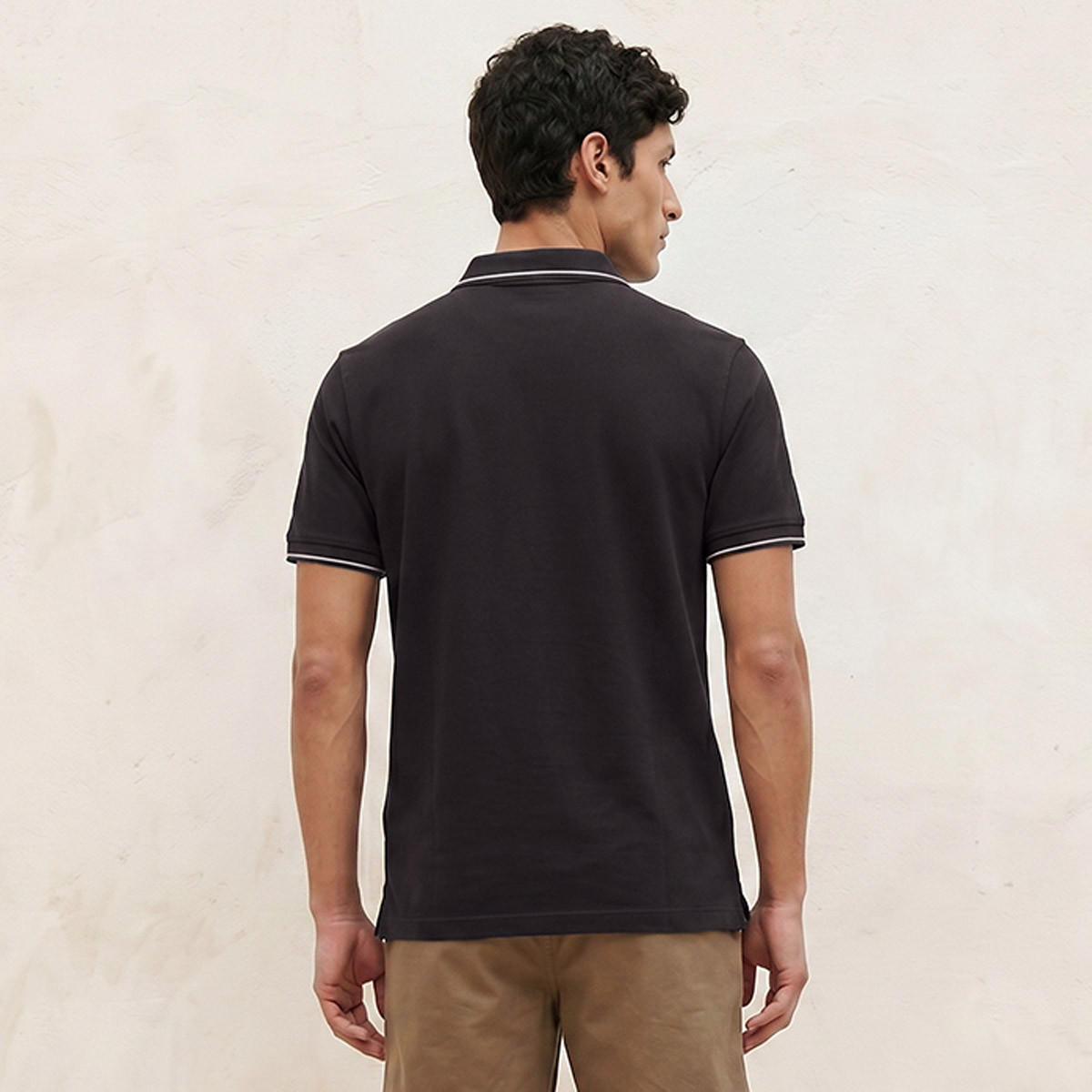 تيشيرت بولو بارز الملمس بأكمام قصيرة من سبلاش بيزك-men-clothing-tshirtsandpolos-polos-image-4