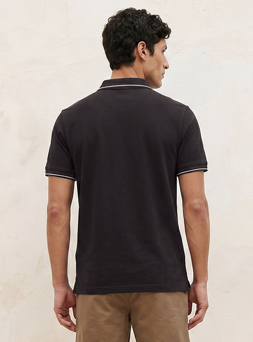 تيشيرت بولو بارز الملمس بأكمام قصيرة من سبلاش بيزك-men-clothing-tshirtsandpolos-polos-image-4