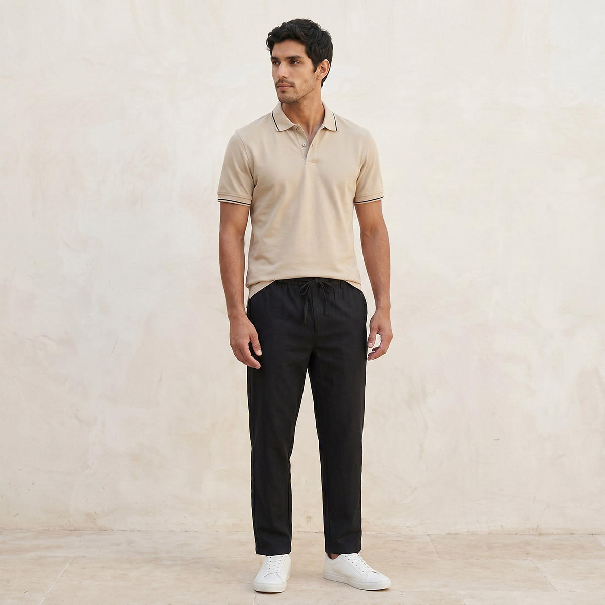 تيشيرت بولو بارز الملمس بأكمام قصيرة من سبلاش بيزك-men-clothing-tshirtsandpolos-polos-image-3