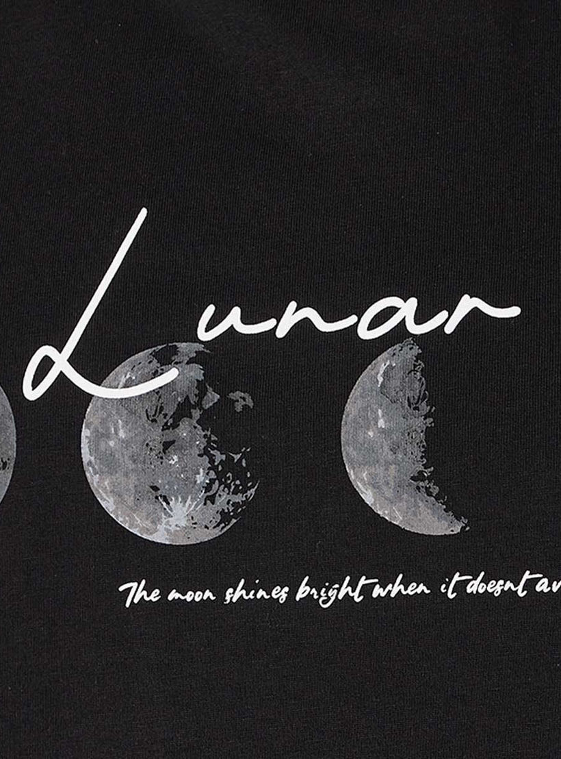Splash Basic Slim Fit Crew Neck Short Sleeves Lunar Print T-shirt-PROMO_SP_KSA_3_BUY2FORSAR49_130625-image-2