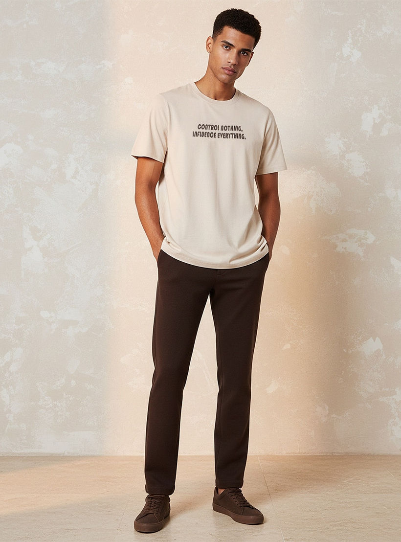 Splash Basic Slim Fit Crew Neck Short Sleeves Slogan Print T-shirt-men-clothing-tshirtsandpolos-tshirts-image-3