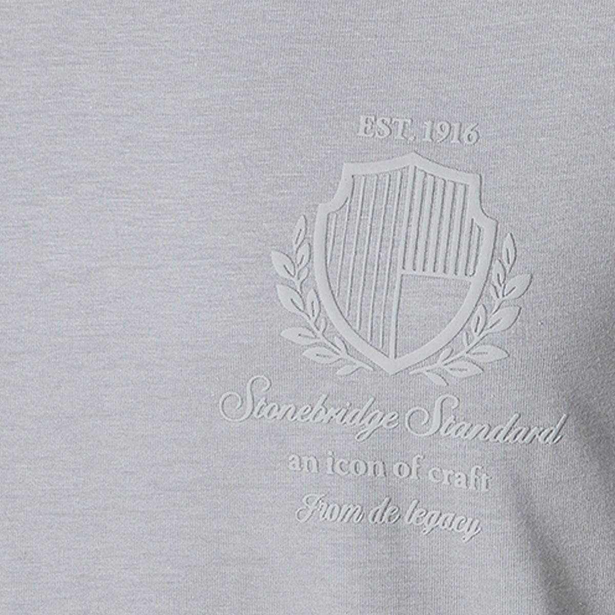 تيشيرت بقصة ضيقة وياقة ضيقة وطبعات من أساسيات سبلاش-men-clothing-tshirtsandpolos-tshirts-image-2