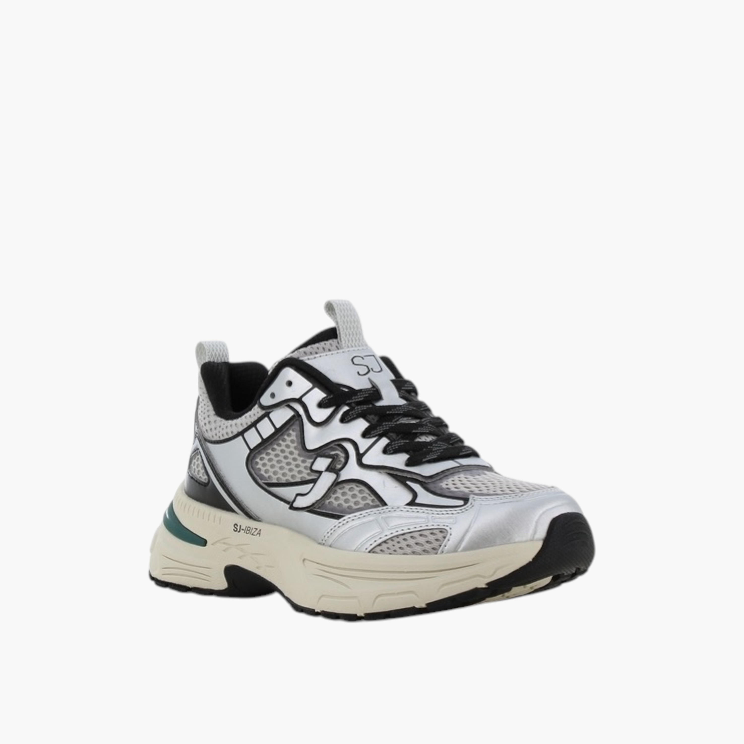 SJ Women's Panelled Lace-Up Sneakers-women-shoes-sneakers-image-1