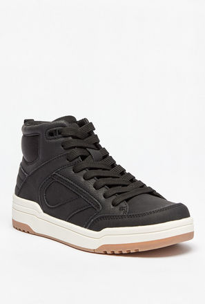 حذاء سنيكرز بكاحل مرتفع وسحاب إغلاق متعدد التصاميم من مستر دوتشيني-boys-shoes-sneakers-image-1