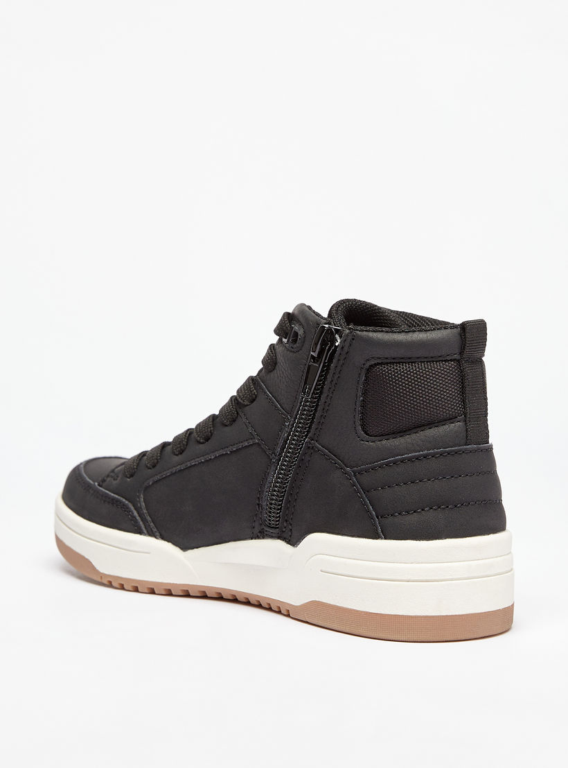 حذاء سنيكرز بكاحل مرتفع وسحاب إغلاق متعدد التصاميم من مستر دوتشيني-boys-shoes-sneakers-image-2