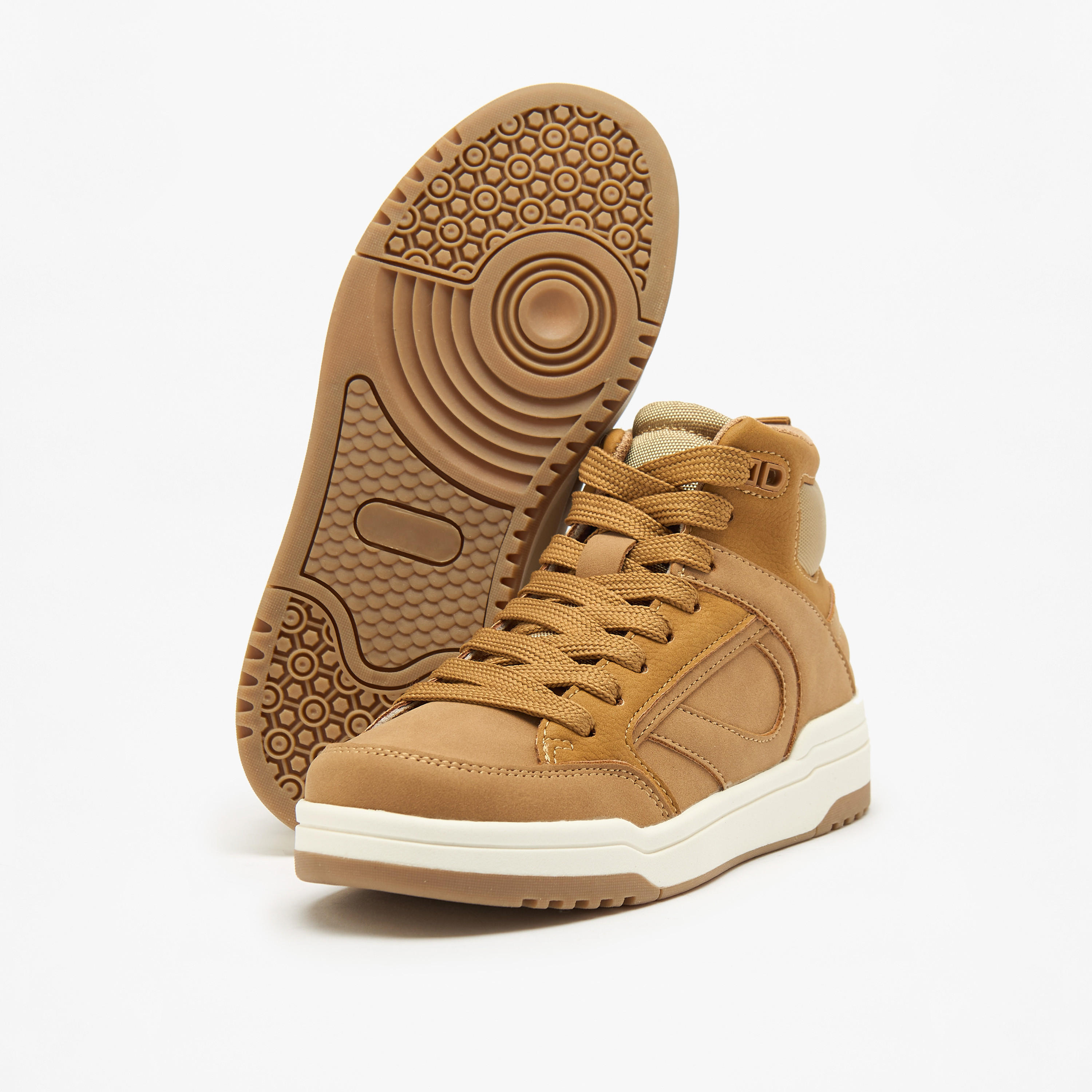 Mister Duchini Panelled High Top Sneakers with Zip Closure-boys-shoes-sneakers-image-5