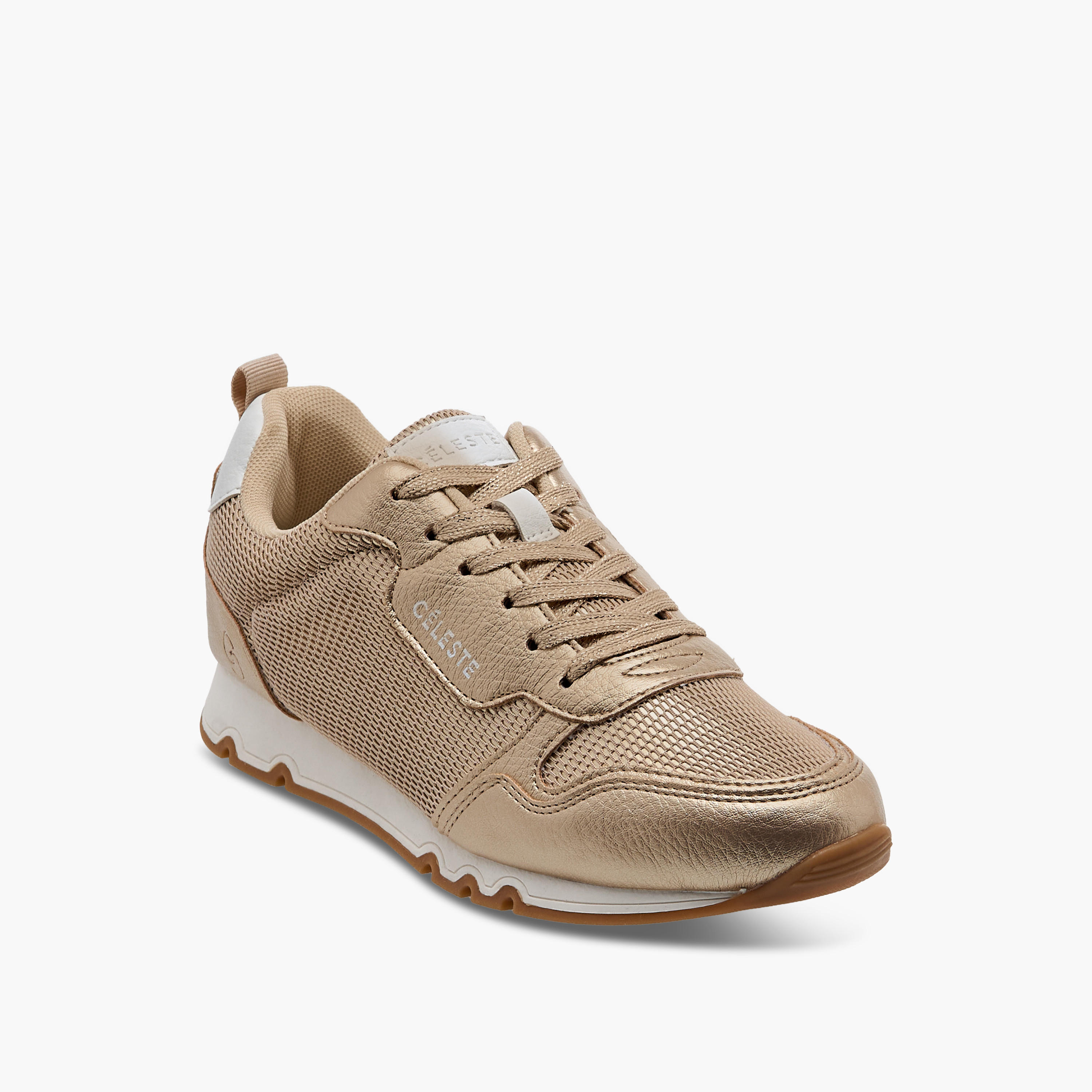 Celeste Women's Logo Detail Sneakers with Lace-Up Closure-women-shoes-sneakers-image-2