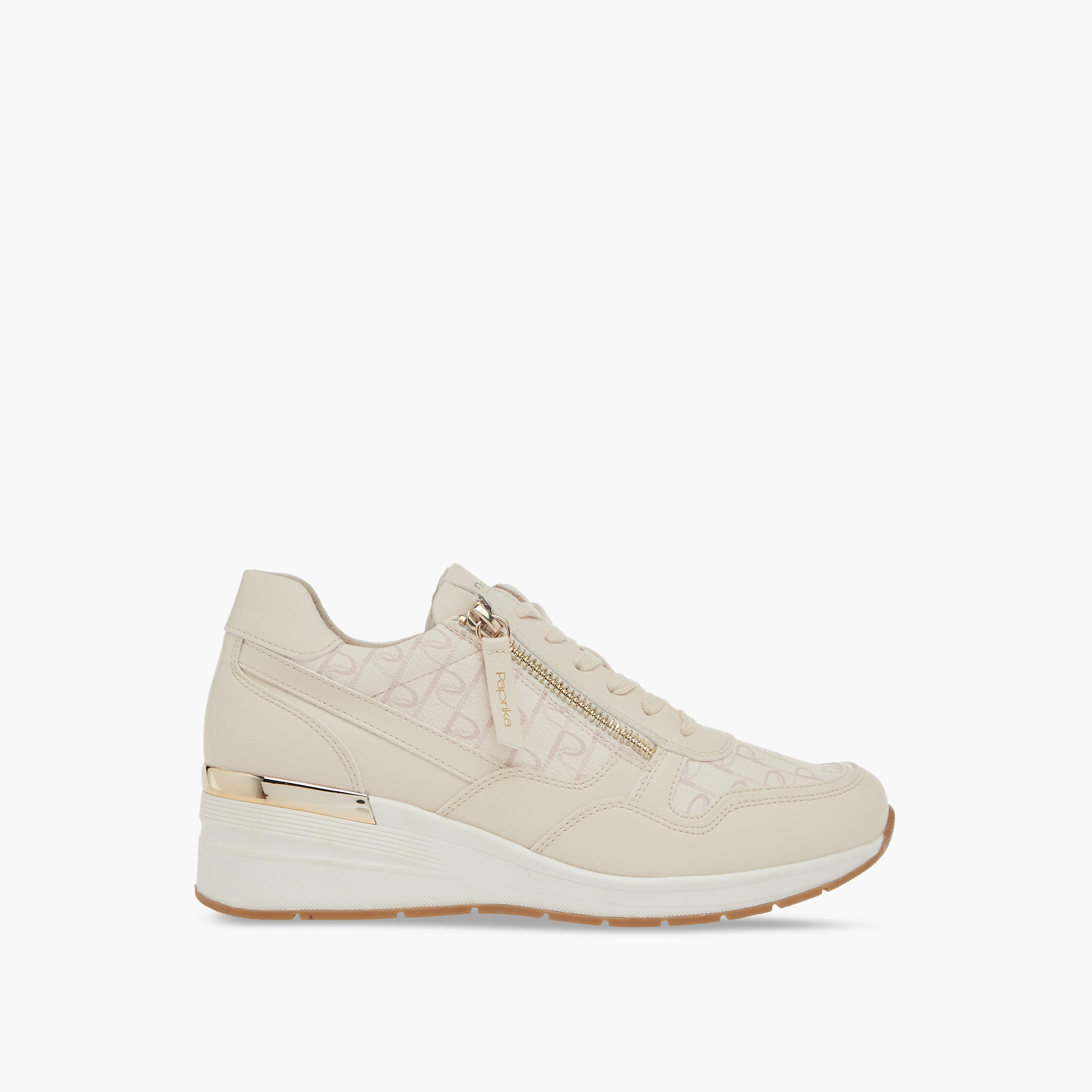 Paprika Monogram Print Sneakers with Lace-Up Closure-women-shoes-sneakers-image-3
