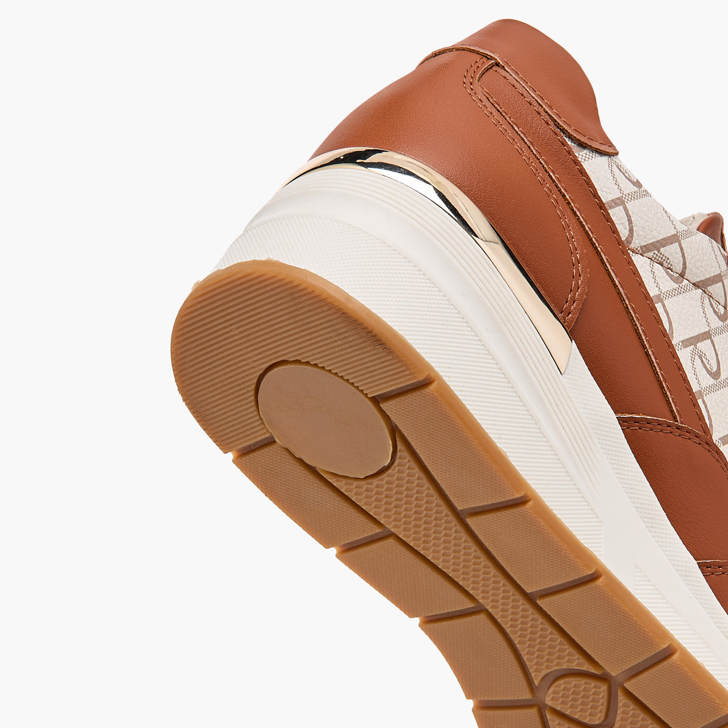 Paprika Monogram Print Sneakers with Lace-Up Closure-women-shoes-sneakers-image-5