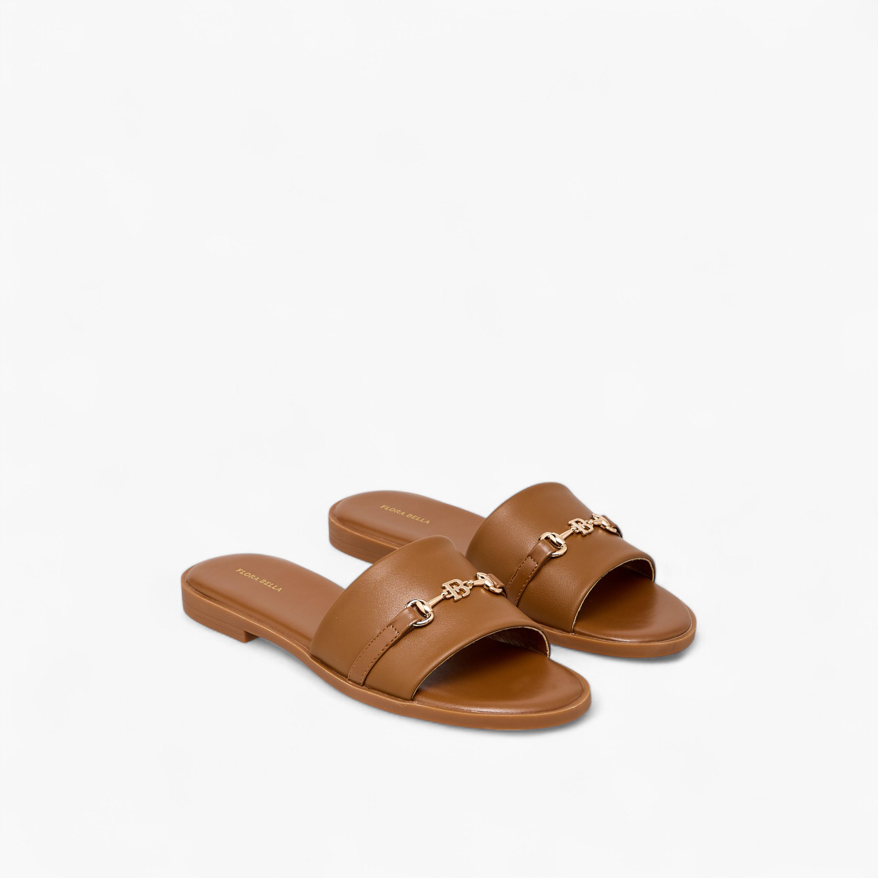 Flora Bella Metal Accent Slip-On Flat Sandals-women-shoes-flats-sandals-image-1