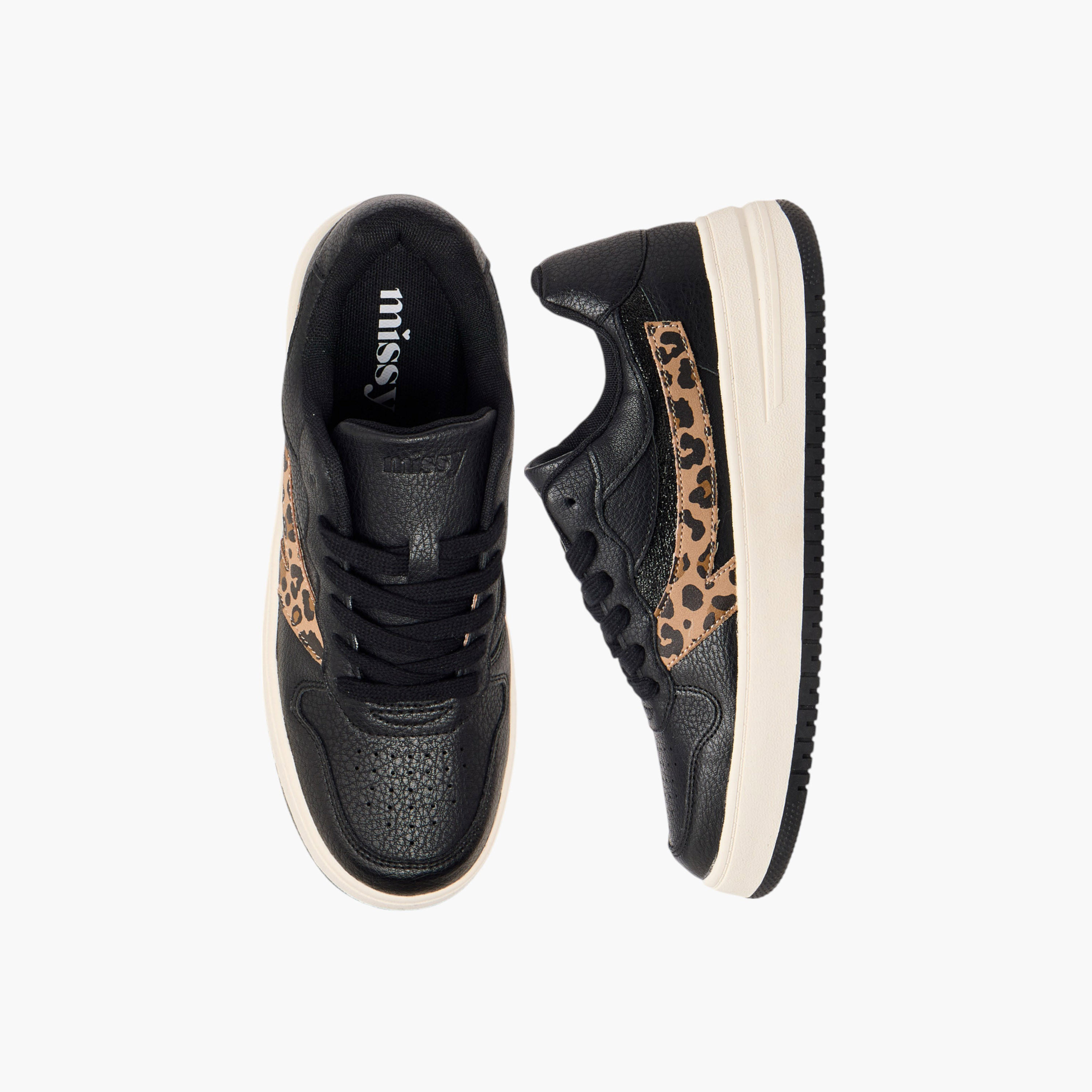 Missy Animal Print Sneakers with Lace-Up Closure-women-shoes-sneakers-image-1