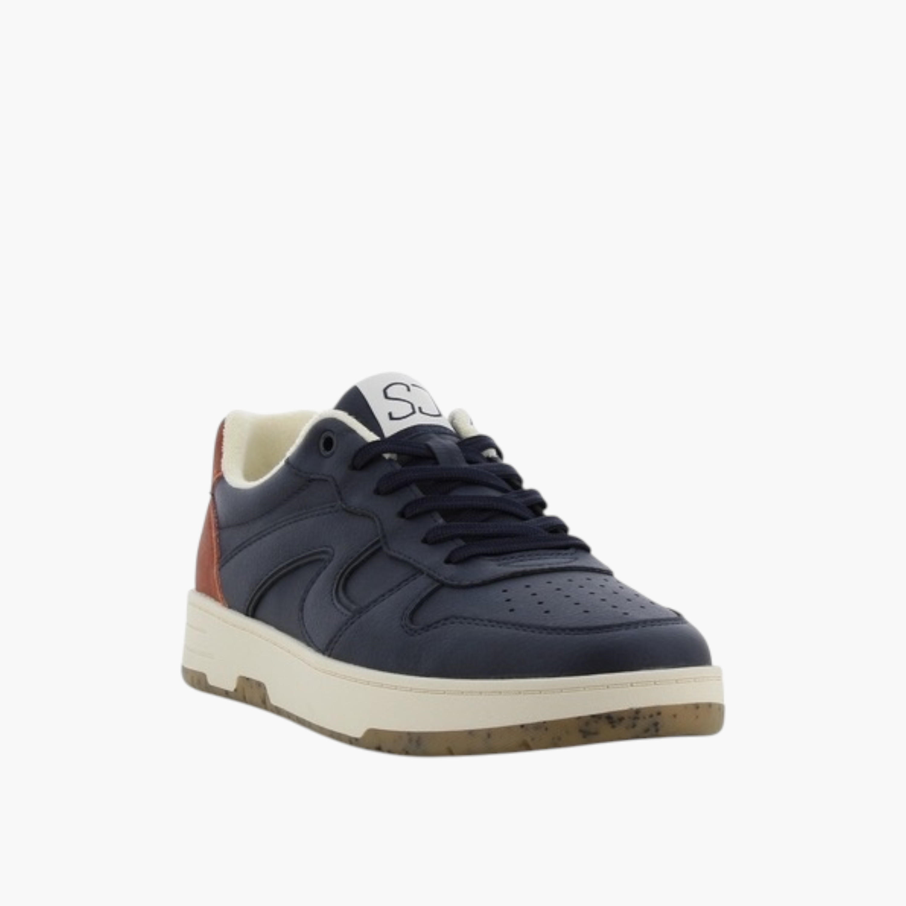 SJ Men's Panelled Sneakers with Lace-Up Closure - 637592-623-men-shoes-sneakers-image-1