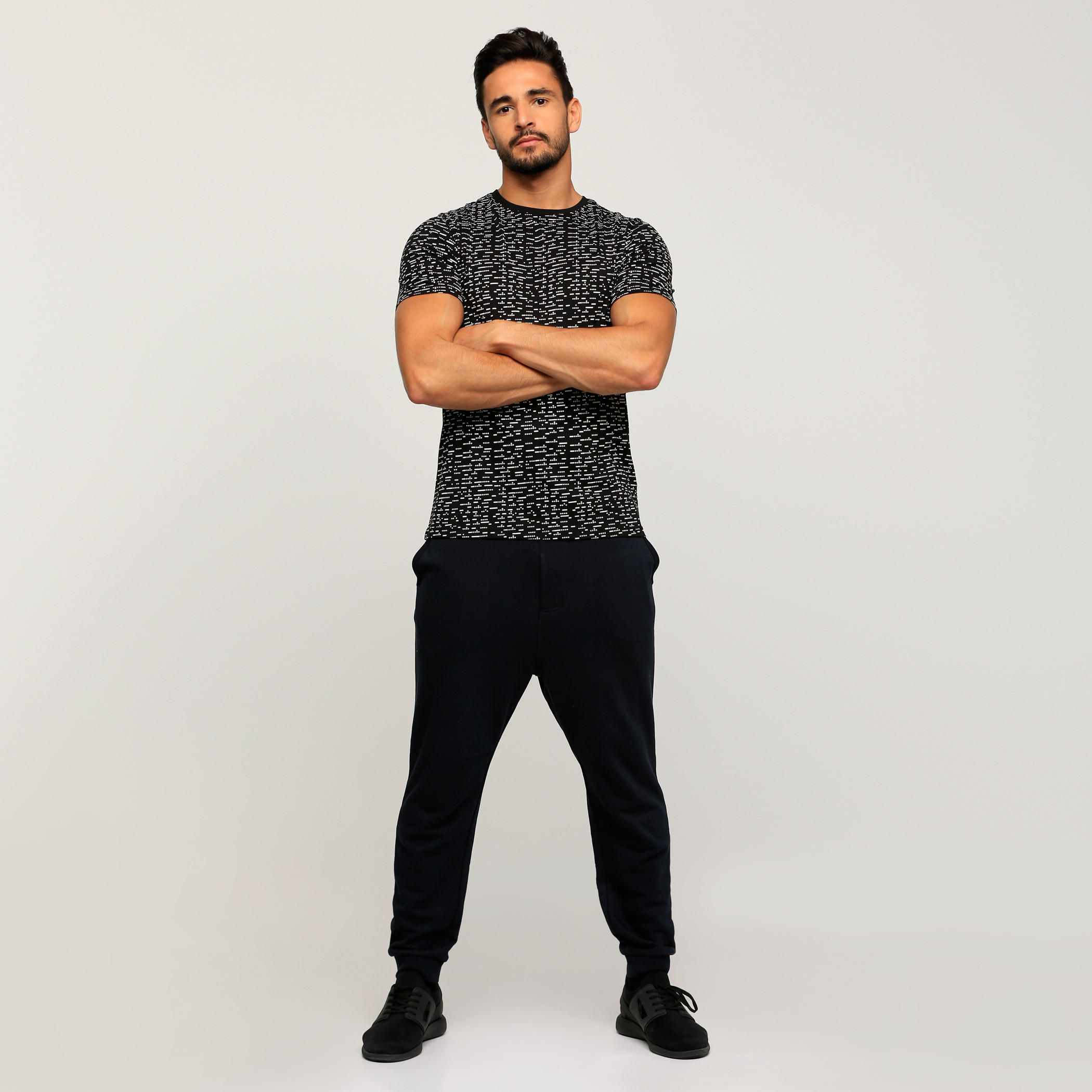 Printed Round Neck T-Shirt with Short Sleeves-men-clothing-tshirtsandpolos-tshirts-image-5