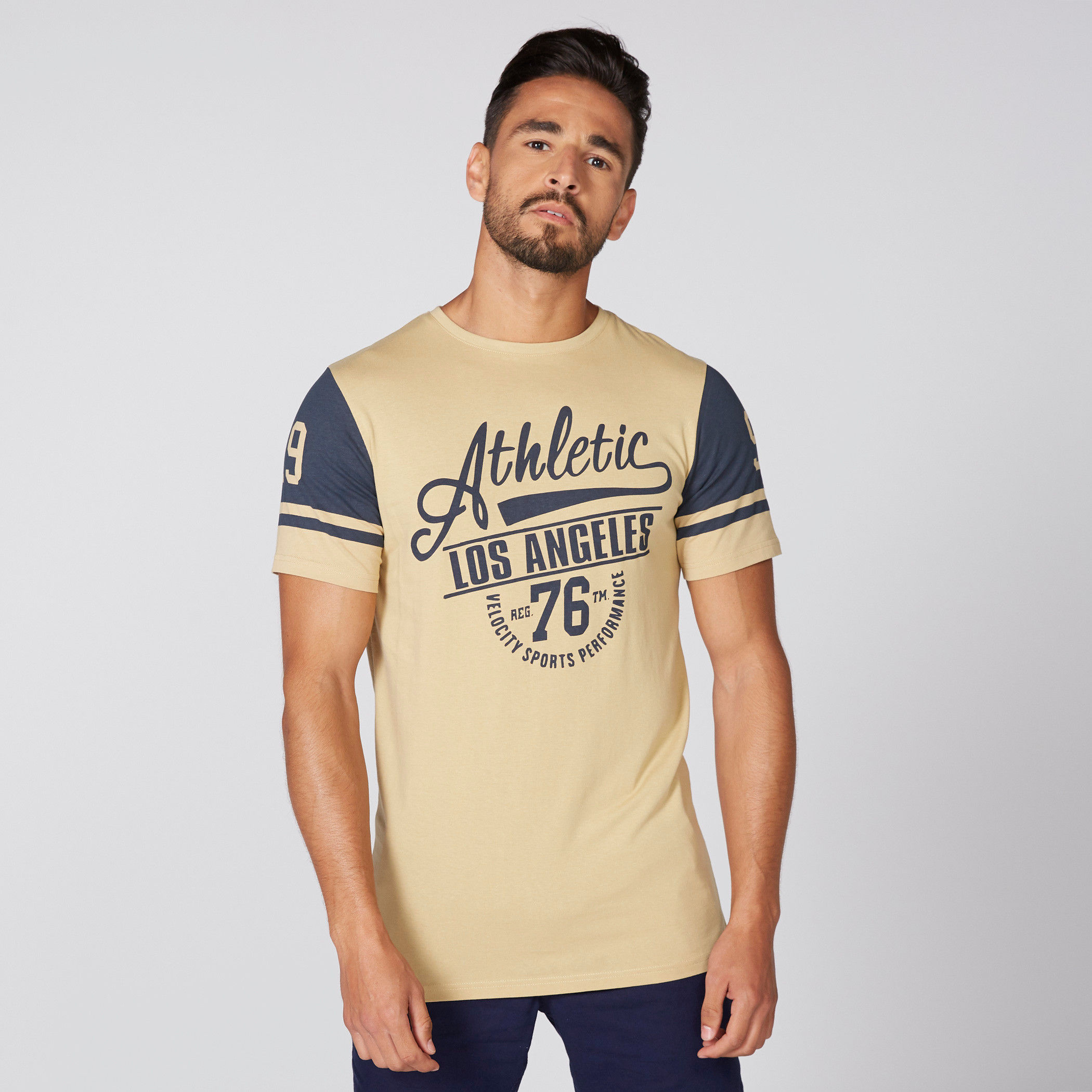 Printed T-Shirt with Round Neck and Short Sleeves-men-clothing-tshirtsandpolos-tshirts-image-1