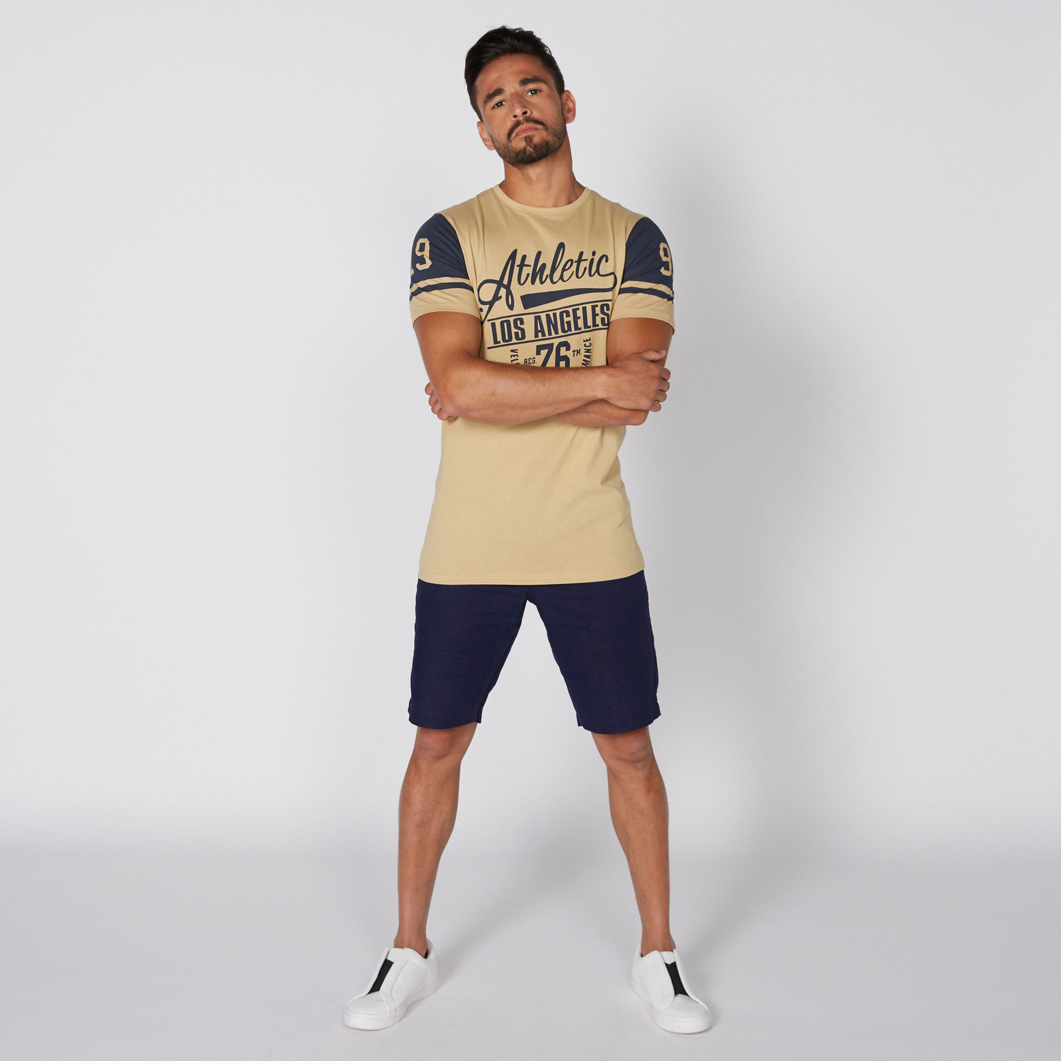 Printed T-Shirt with Round Neck and Short Sleeves-men-clothing-tshirtsandpolos-tshirts-image-2