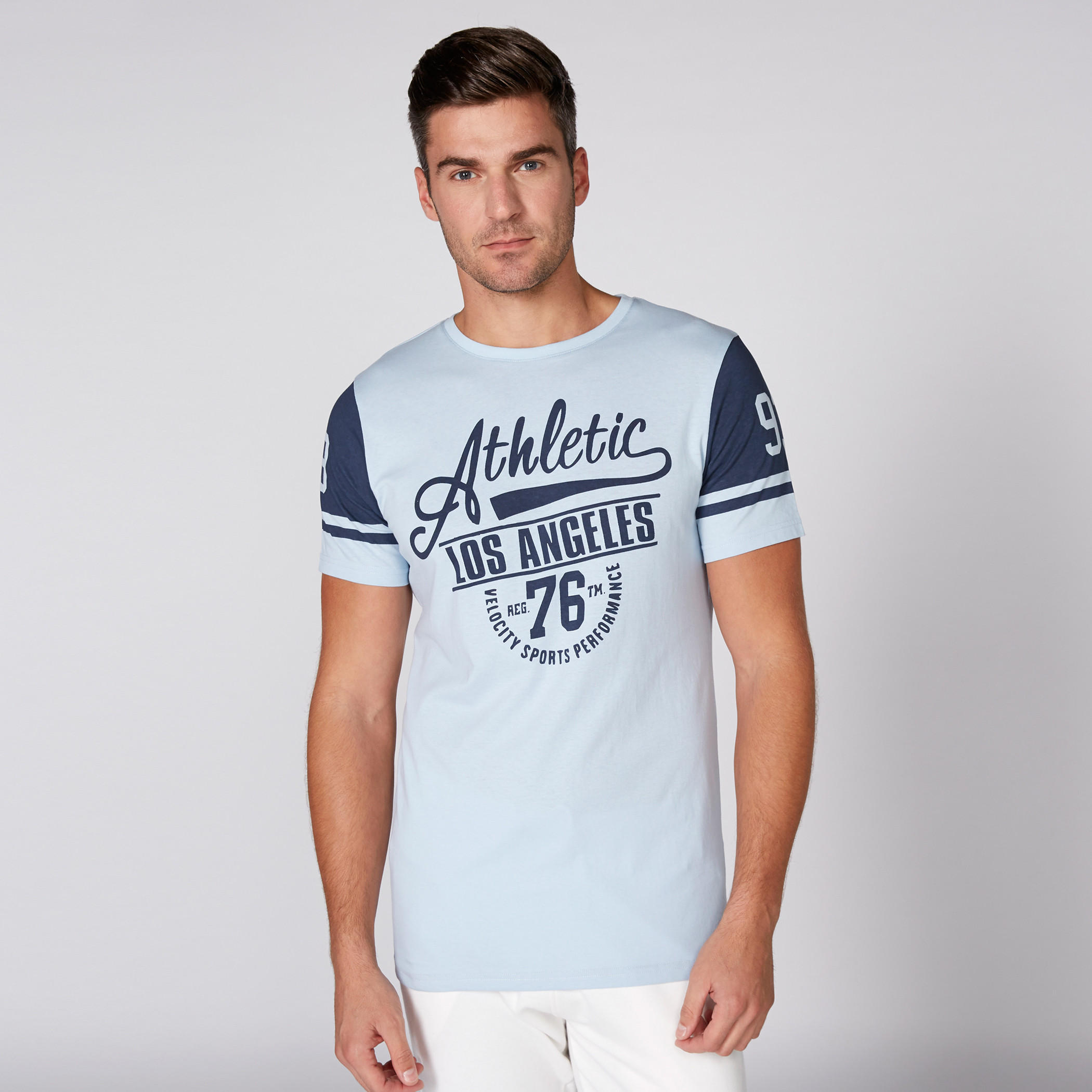 Printed T-Shirt with Round Neck and Short Sleeves-men-clothing-tshirtsandpolos-tshirts-image-1