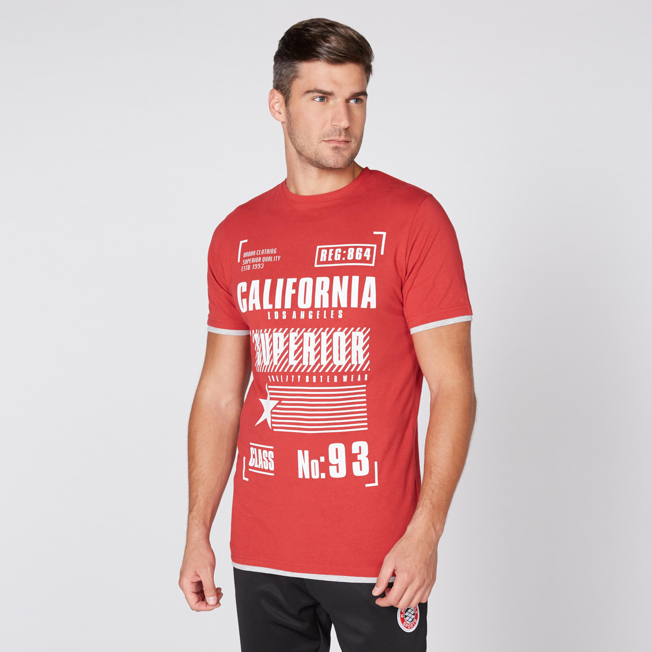 Printed T-Shirt with Round Neck and Short Sleeves-men-clothing-tshirtsandpolos-tshirts-image-1