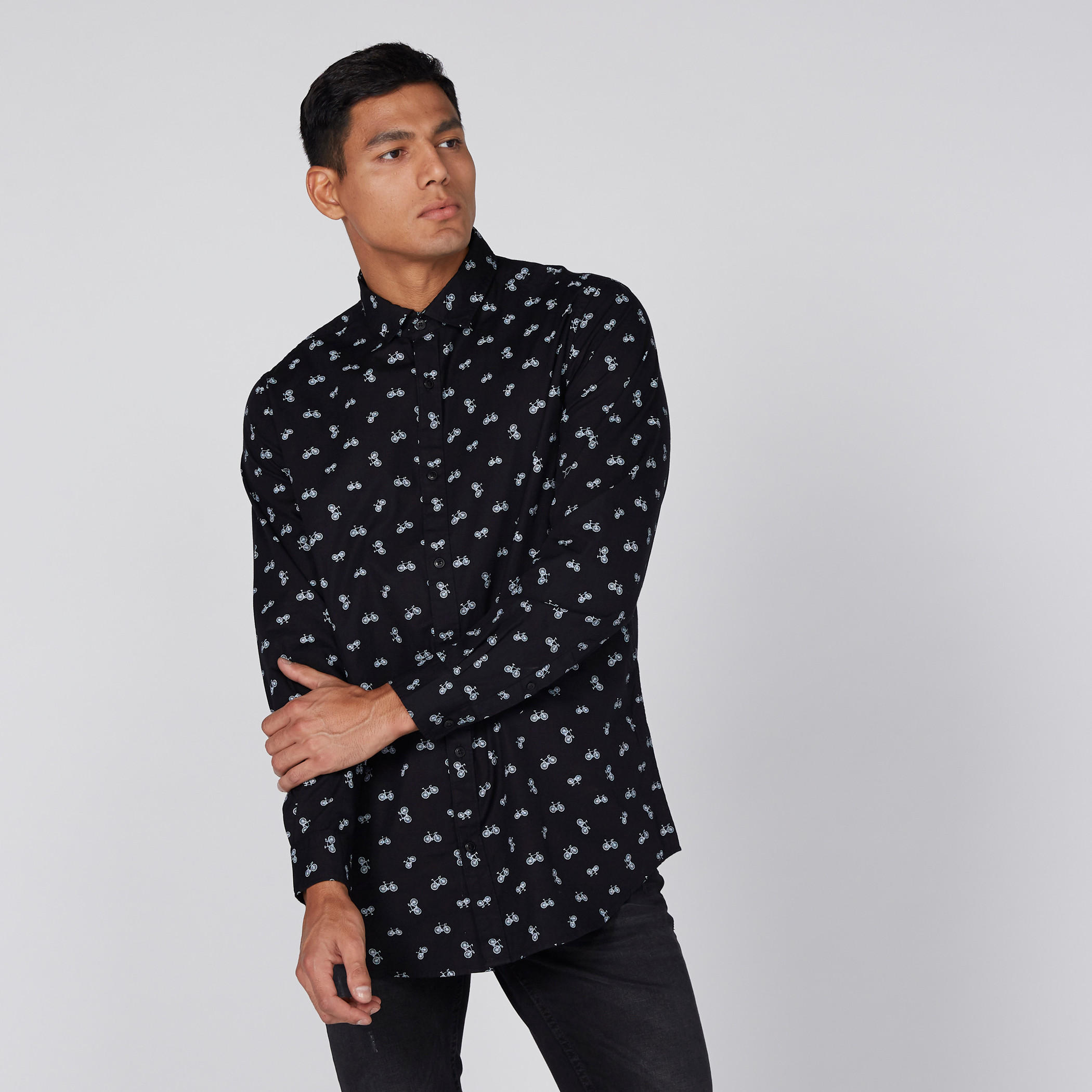 Long Sleeves Printed Shirt with Complete Placket-men-clothing-shirts-image-1