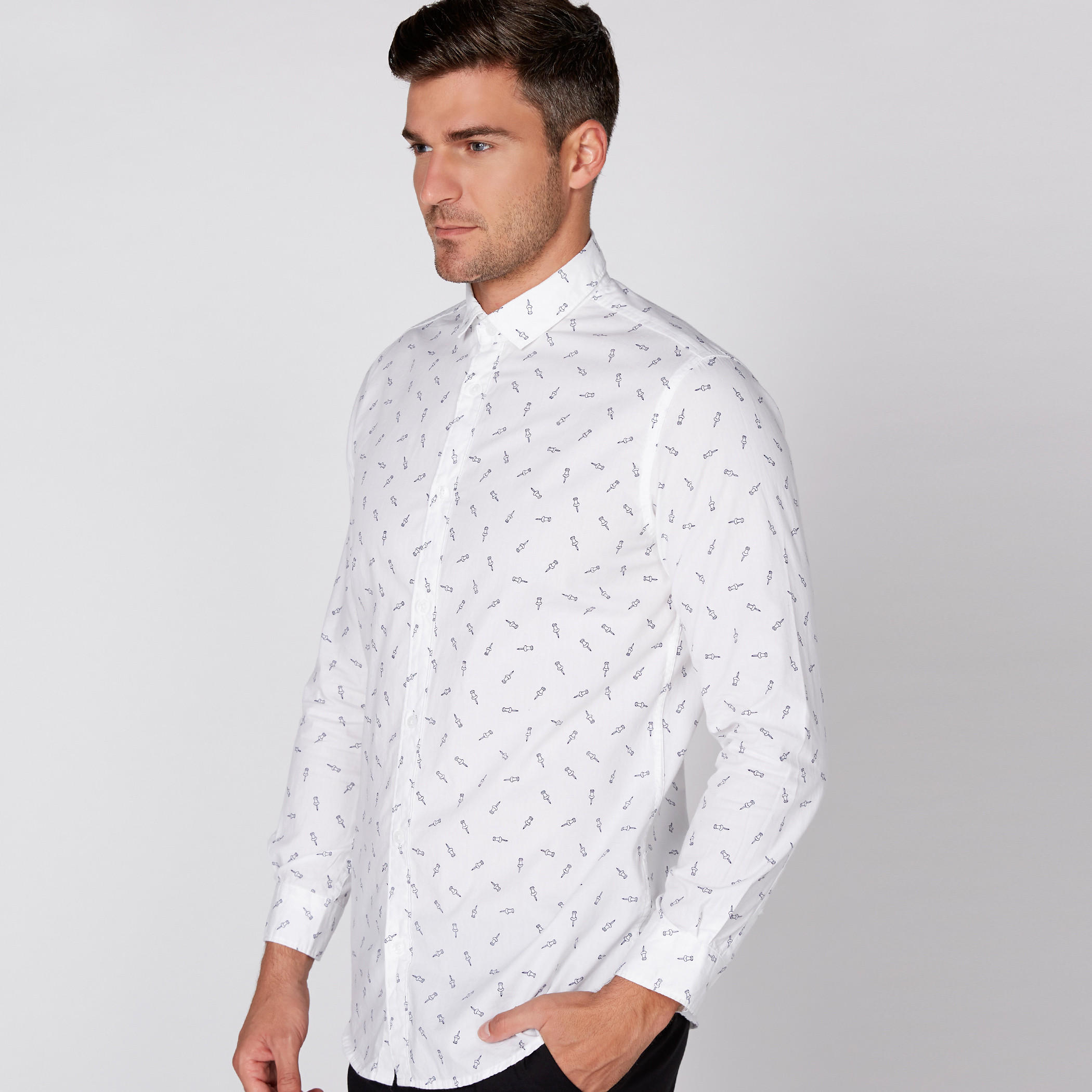 قميص بأكمام طويلة وأزرار مع طبعات-men-clothing-shirts-image-3