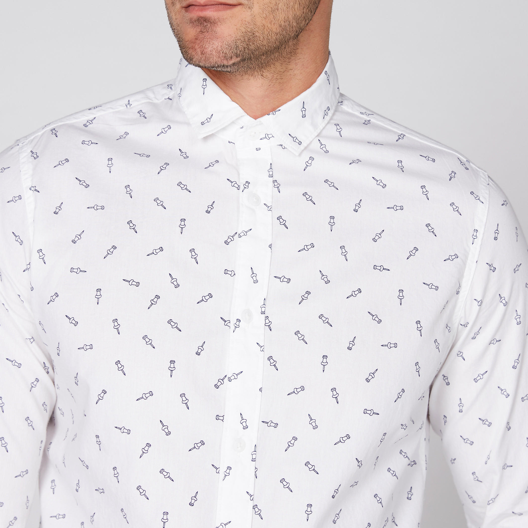 قميص بأكمام طويلة وأزرار مع طبعات-men-clothing-shirts-image-2