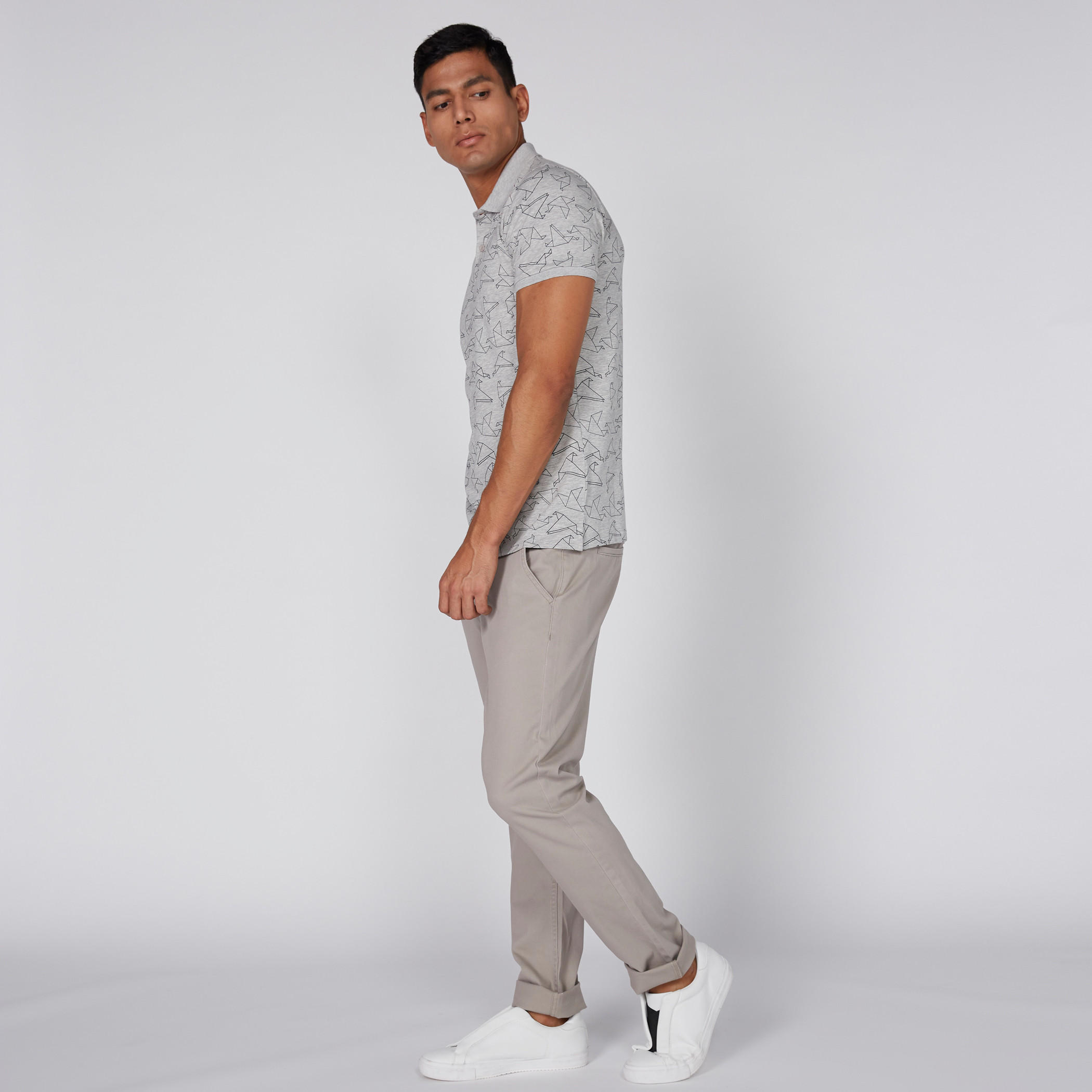 بنطال شينو طويل بزر إغلاق وجيوب وخصر متوسط الارتفاع-men-clothing-bottoms-trousersandchinos-trousers-image-2