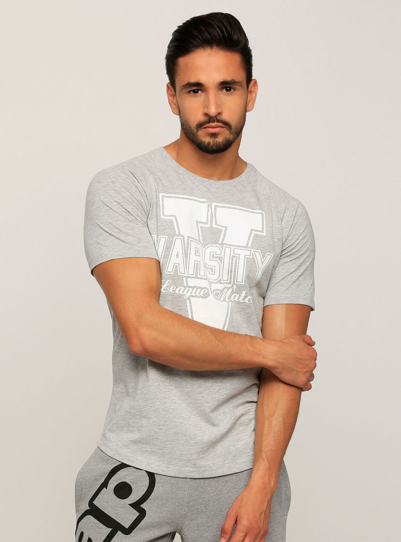 Printed T-Shirt with Round Neck and Short Sleeves-men-clothing-tshirtsandpolos-tshirts-image-1