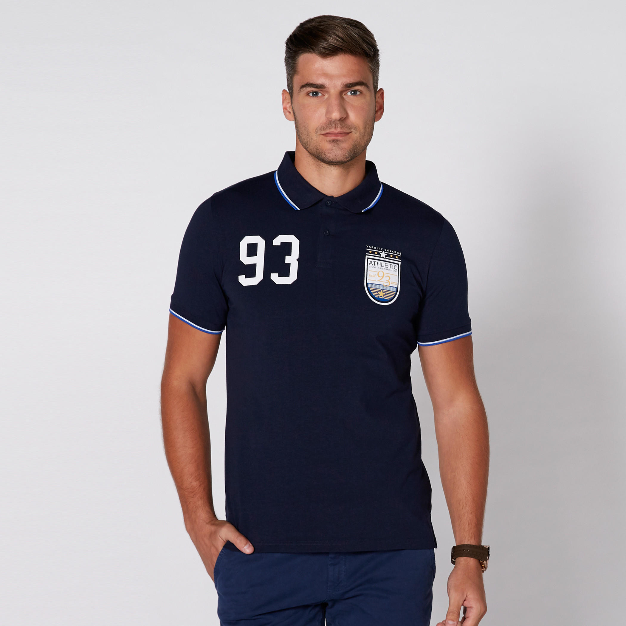تيشيرت بياقة بولو وأكمام قصيرة وطبعات-men-clothing-tshirtsandpolos-polos-image-1