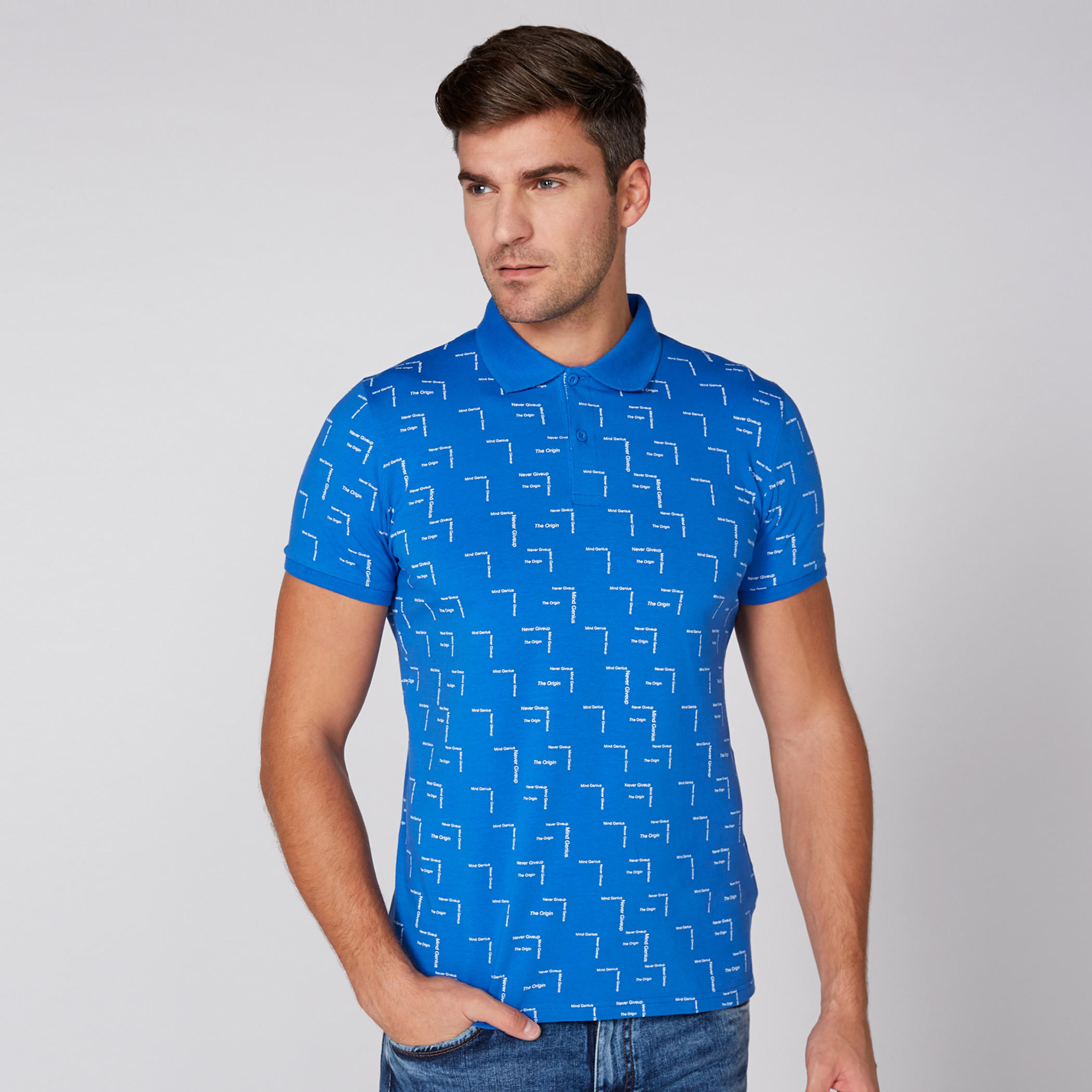 Printed T-Shirt with Polo Neck and Short Sleeves-men-clothing-tshirtsandpolos-polos-image-4