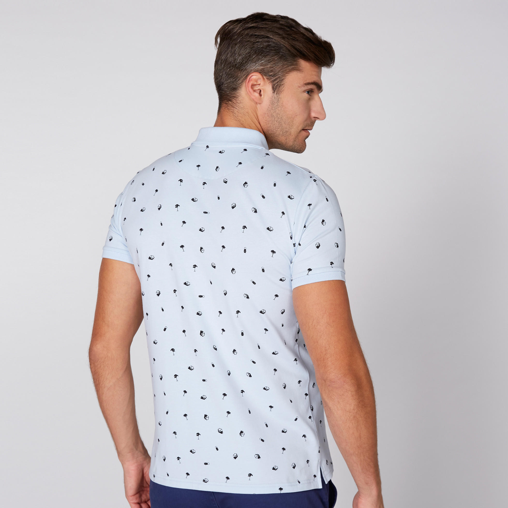 Printed T-Shirt with Polo Neck and Short Sleeves-men-clothing-tshirtsandpolos-polos-image-4