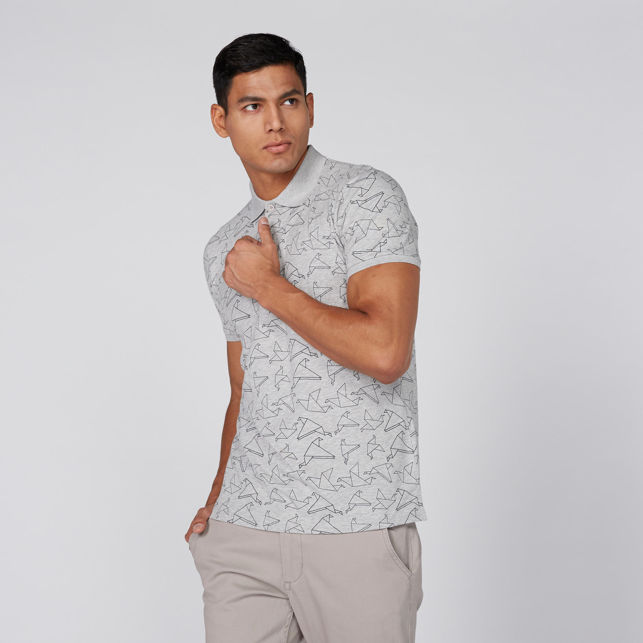 تيشيرت بياقة بولو وأكمام قصيرة وطبعات-men-clothing-tshirtsandpolos-polos-image-1