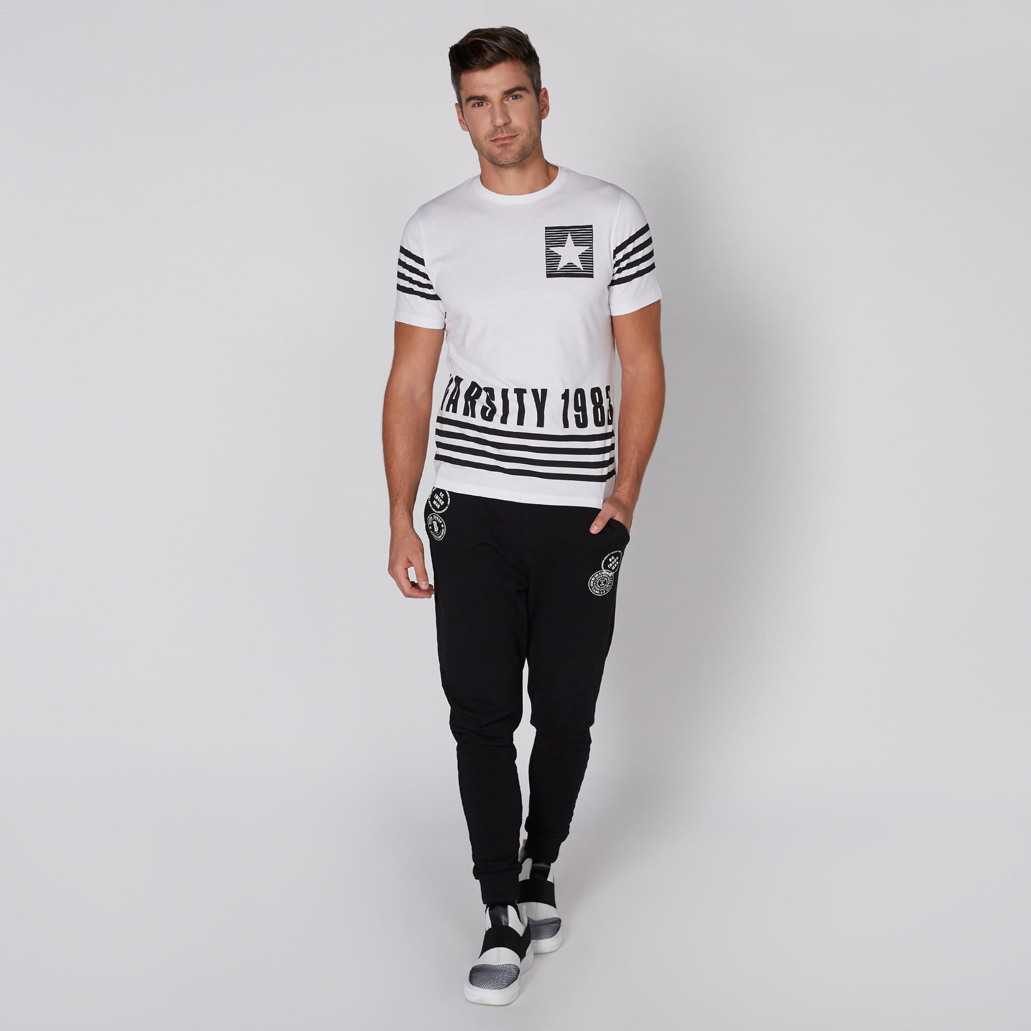 Printed T-Shirt with Round Neck and Short Sleeves-men-clothing-tshirtsandpolos-tshirts-image-2